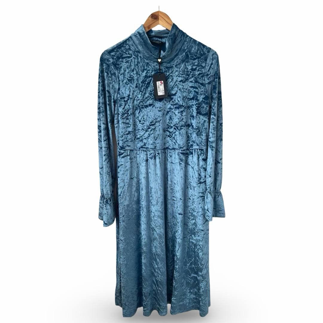 TWINSET TWINSET velour dress #108 Size L / US 10 / IT 46 - 1 Thumbnail