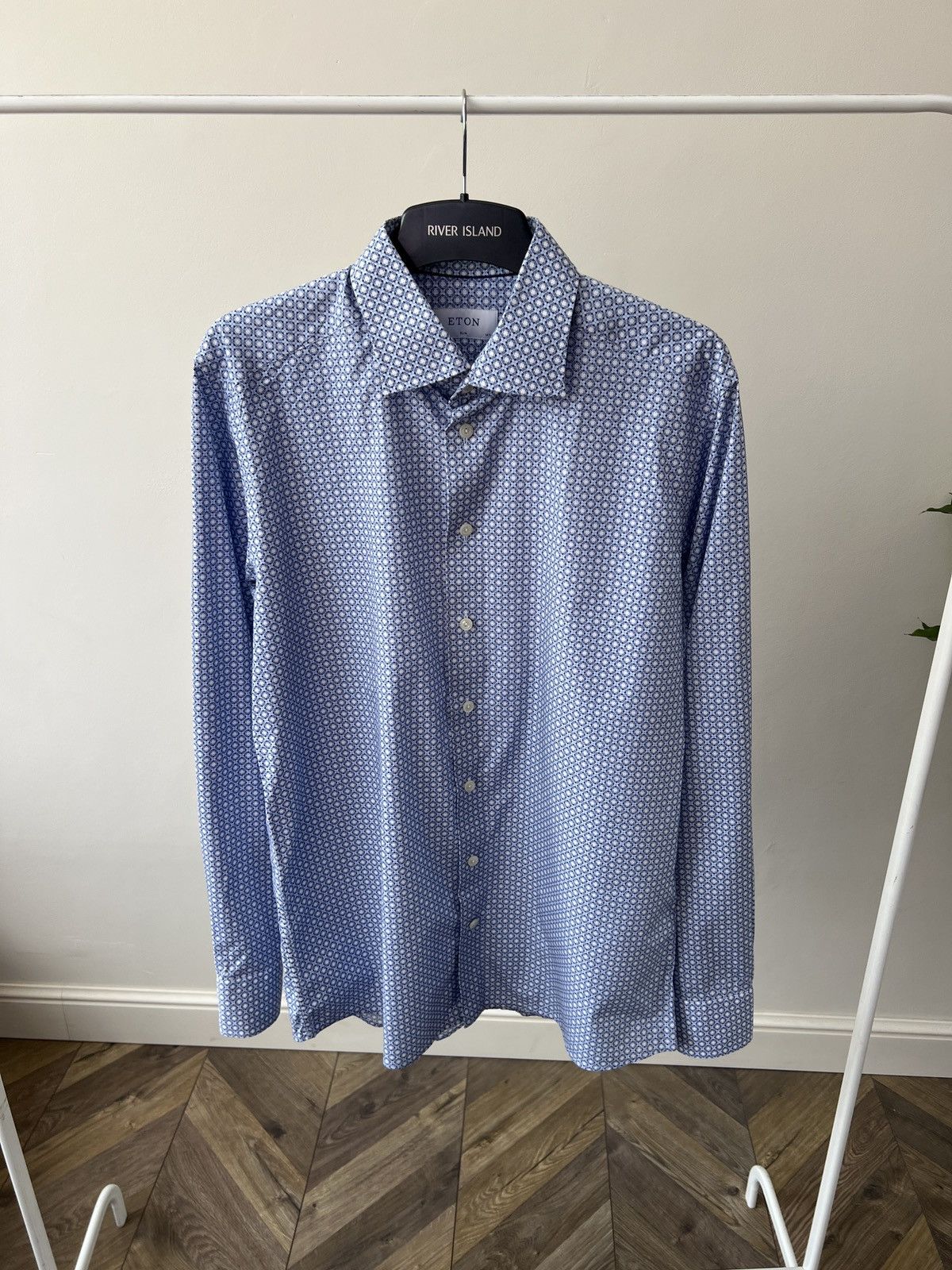 Eton × Vintage Vintage Eton Luxury Button Up Shirt Size US L / EU 52-54 / 3 - 4 Thumbnail