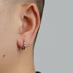 Vintage silver retro punk earrings Size ONE SIZE - 2 Thumbnail