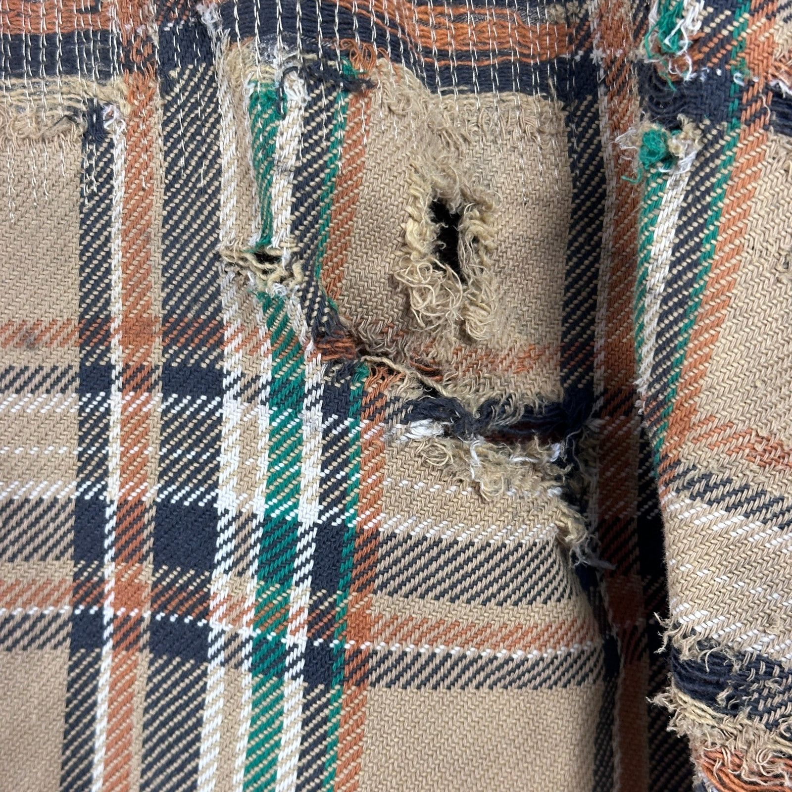 Sears Vintage Boro Repaired & Distressed Flannel Size US L / EU 52-54 / 3 - 7 Thumbnail