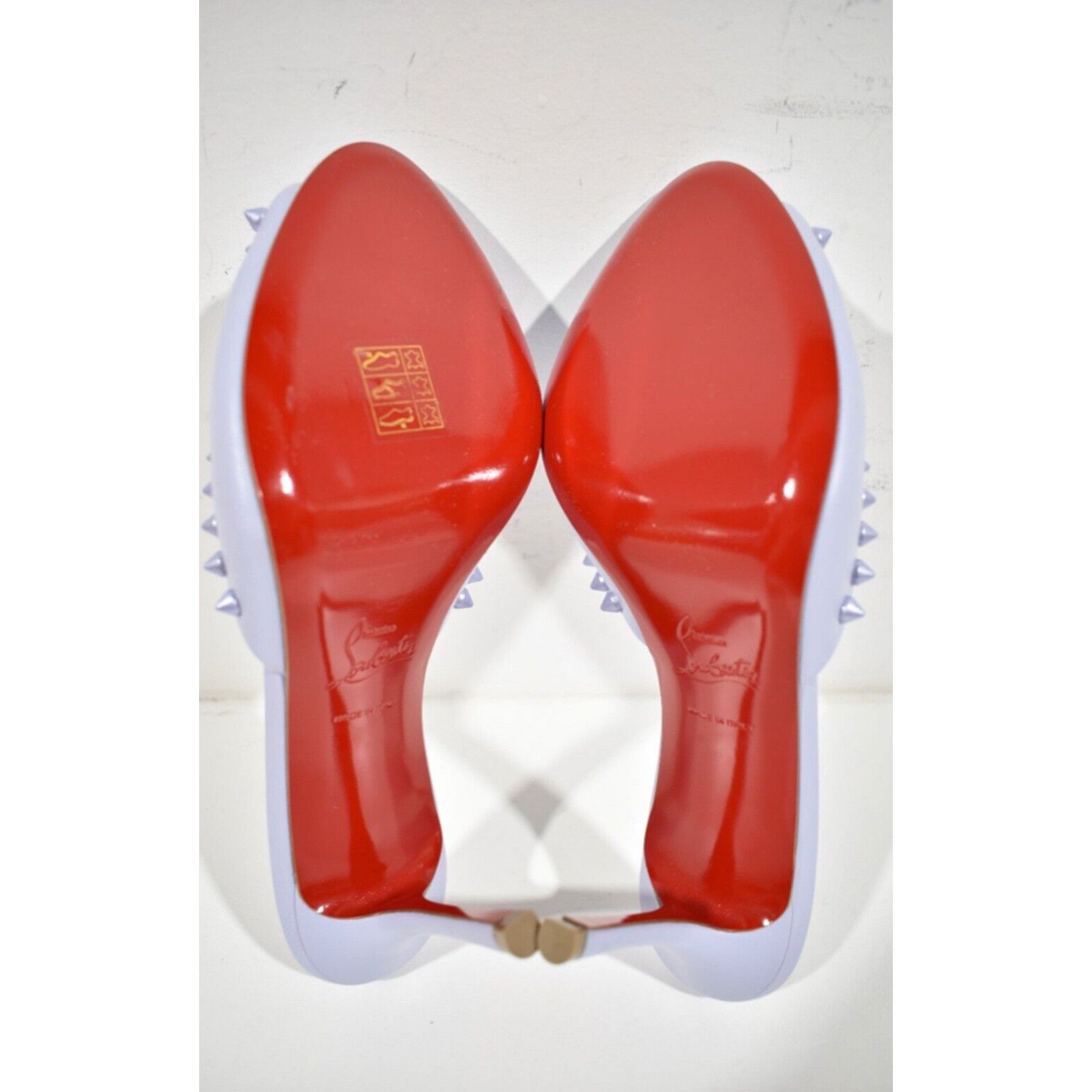 Christian Louboutin Me Dolly Spike 85 Skylight Purple Sandal Mule Heel Pump 38 Size US 8 / IT 38 - 12 Thumbnail