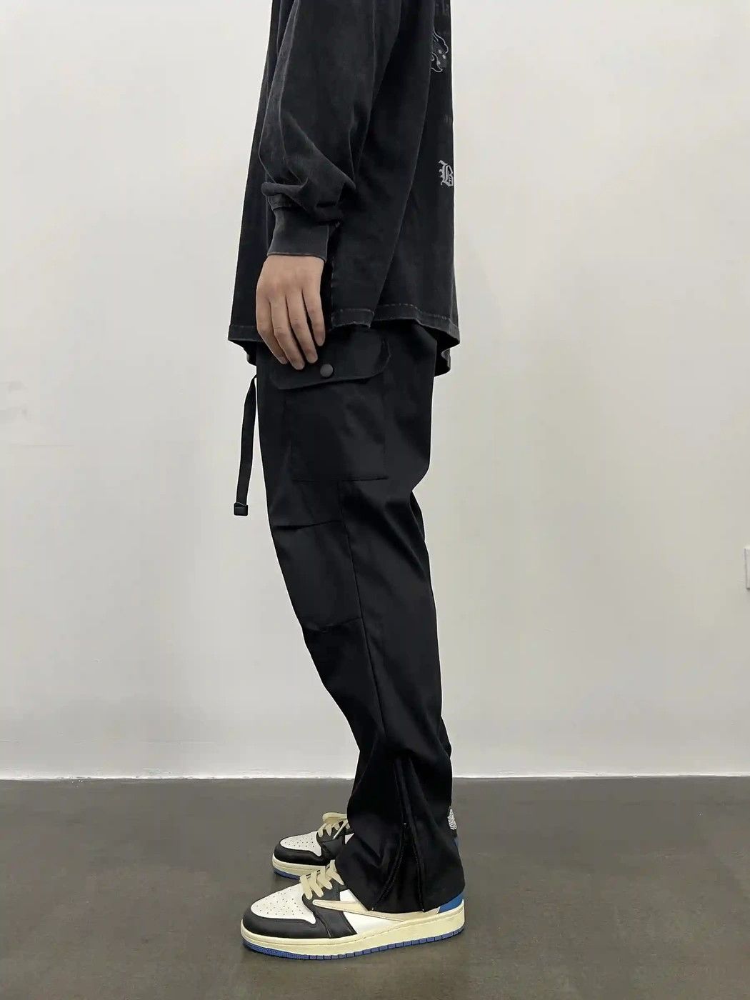 zipper function outdoor sports cargo pants