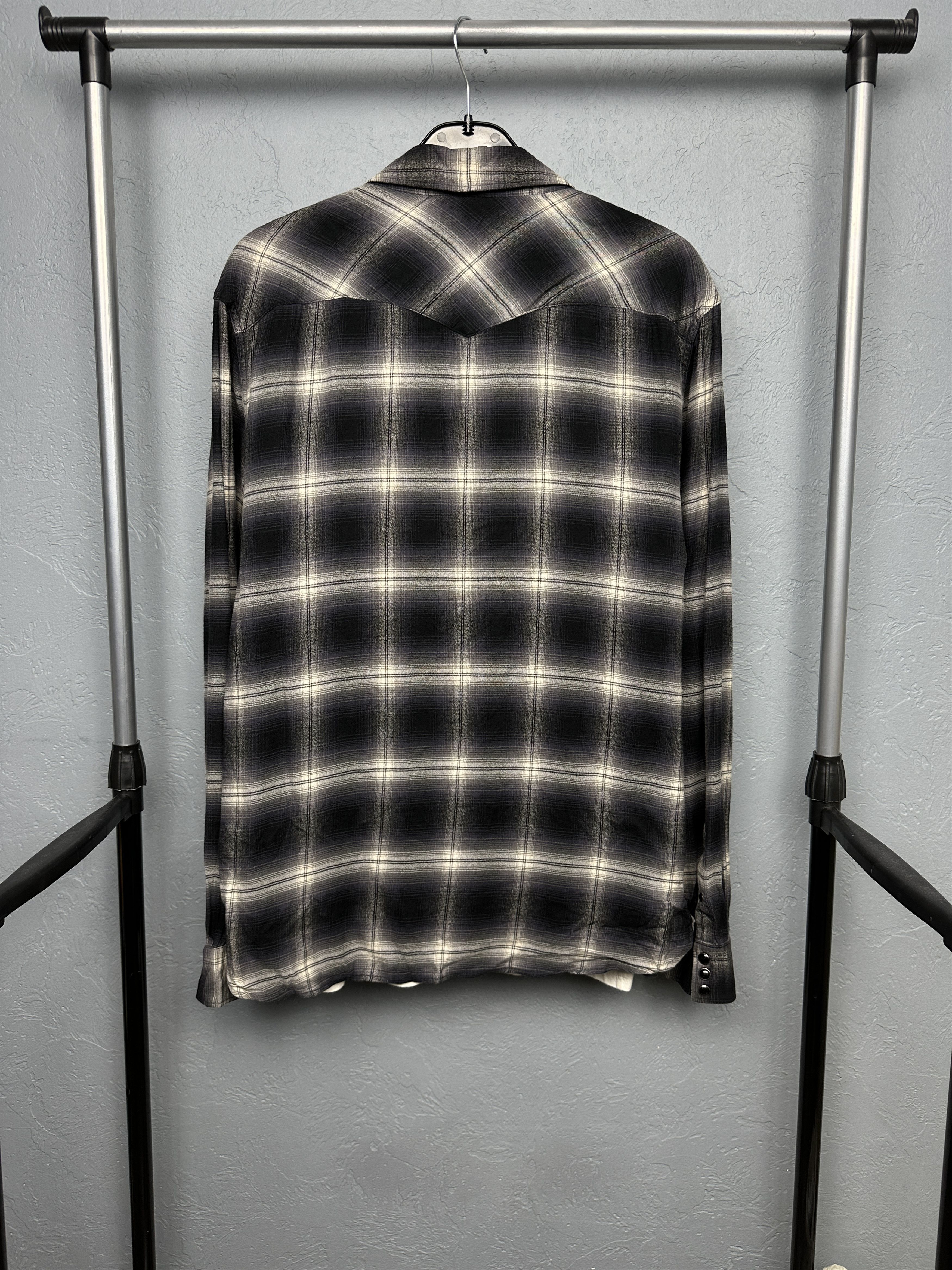 Allsaints Allsaints Mens Flannel Plaid Shirt Size US M / EU 48-50 / 2 - 4 Thumbnail