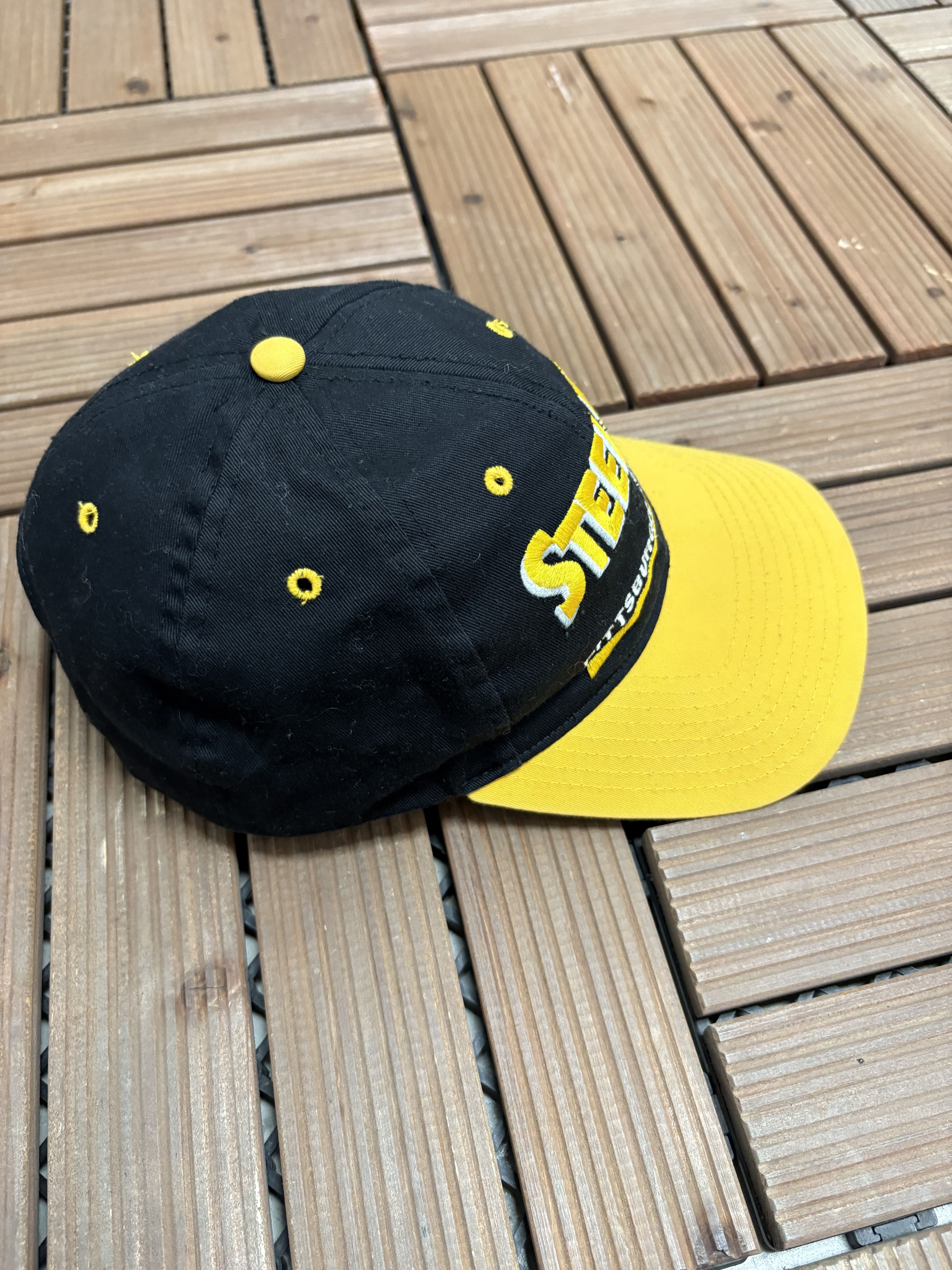 Vintage Pittsburgh Steelers Vintage Embroidered Snap Back Hat Size ONE SIZE - 4 Thumbnail