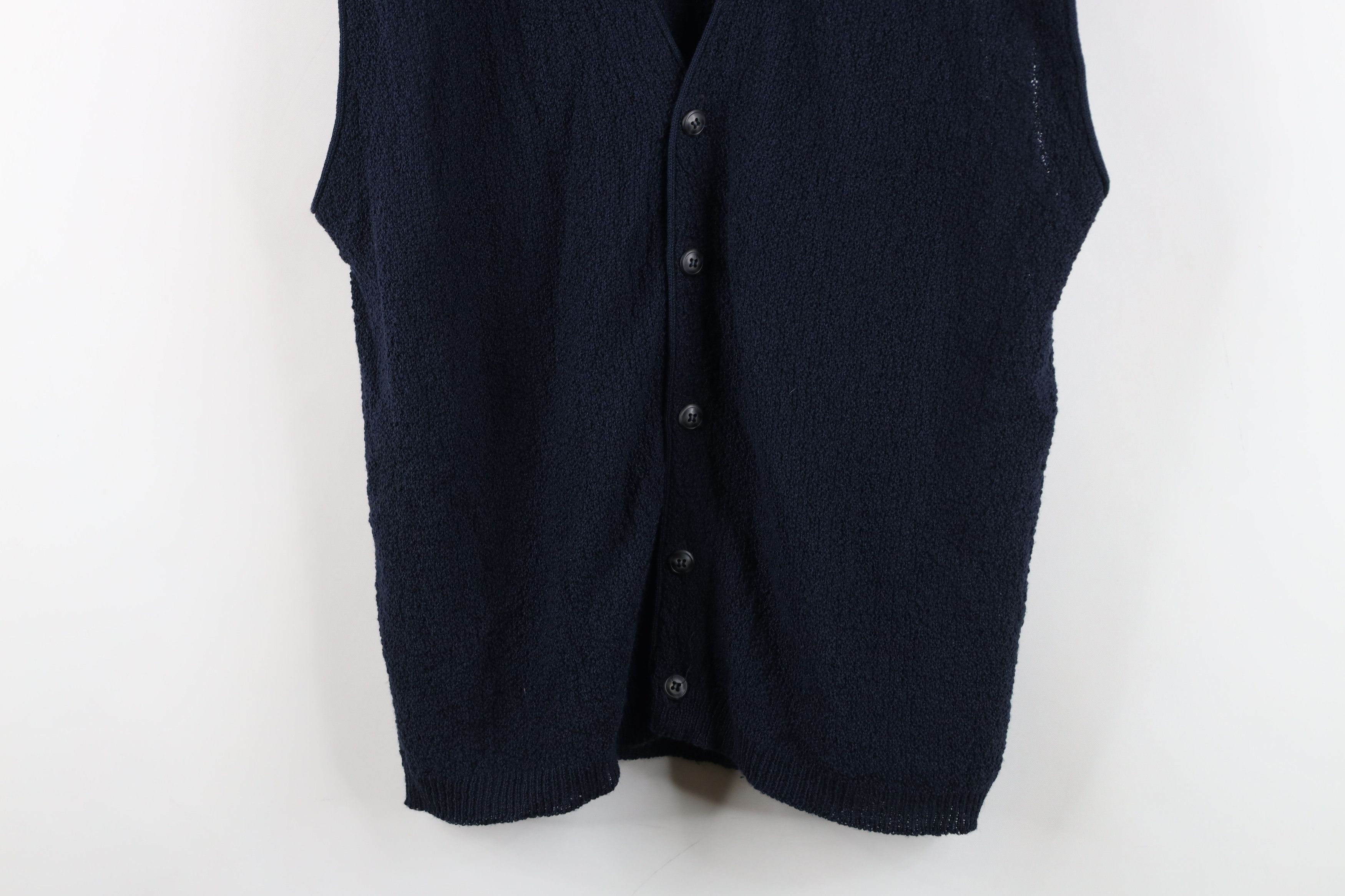 Vintage Vintage 90s Streetwear Thermal Crochet Knit Sweater Vest USA Size US L / EU 52-54 / 3 - 3 Thumbnail