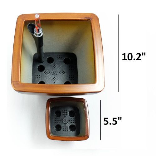 Designer × Homemade 2-Pack Smart Self-watering Planter Pot for Indoor and Outdoo Size US L / EU 52-54 / 3 - 2 Thumbnail