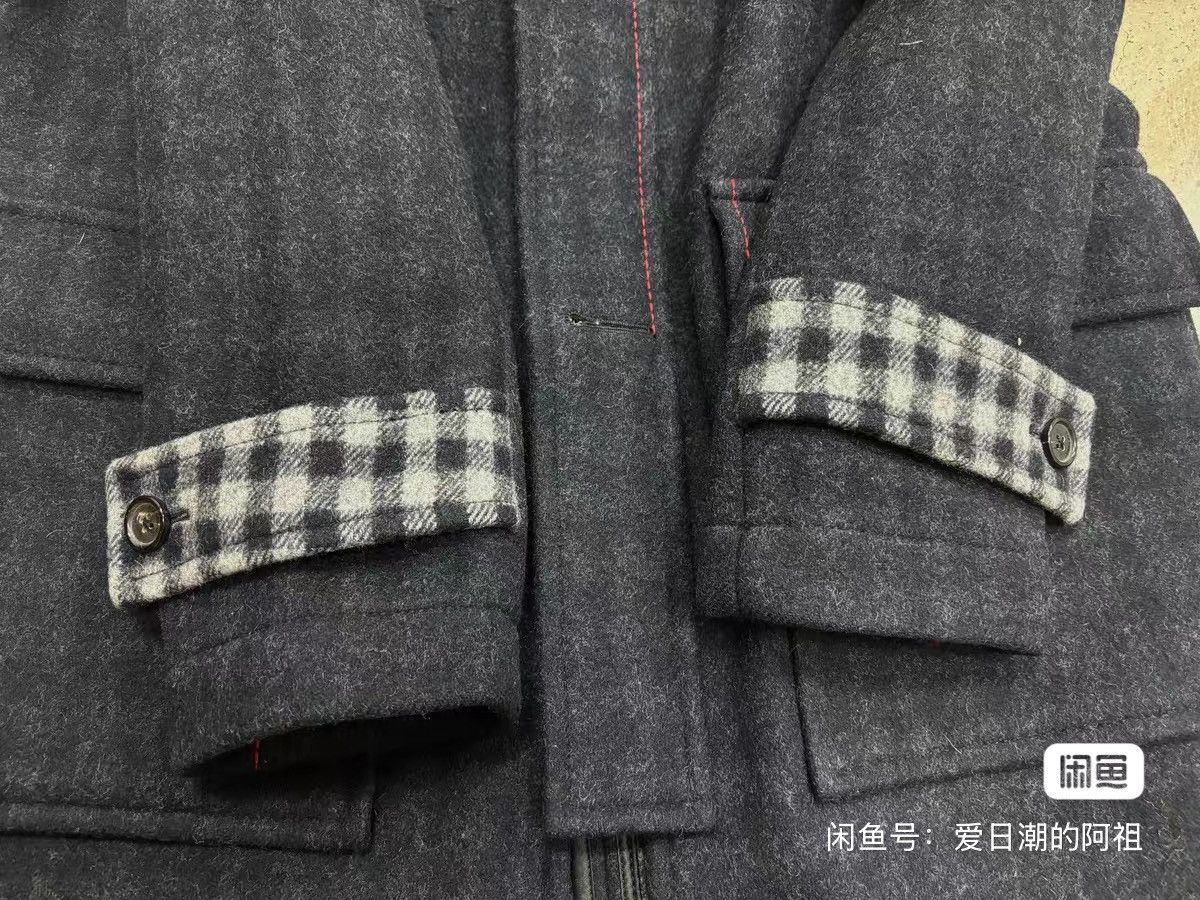 Raf Simons Raf Simons Wool check coat Size US M / EU 48-50 / 2 - 5 Thumbnail