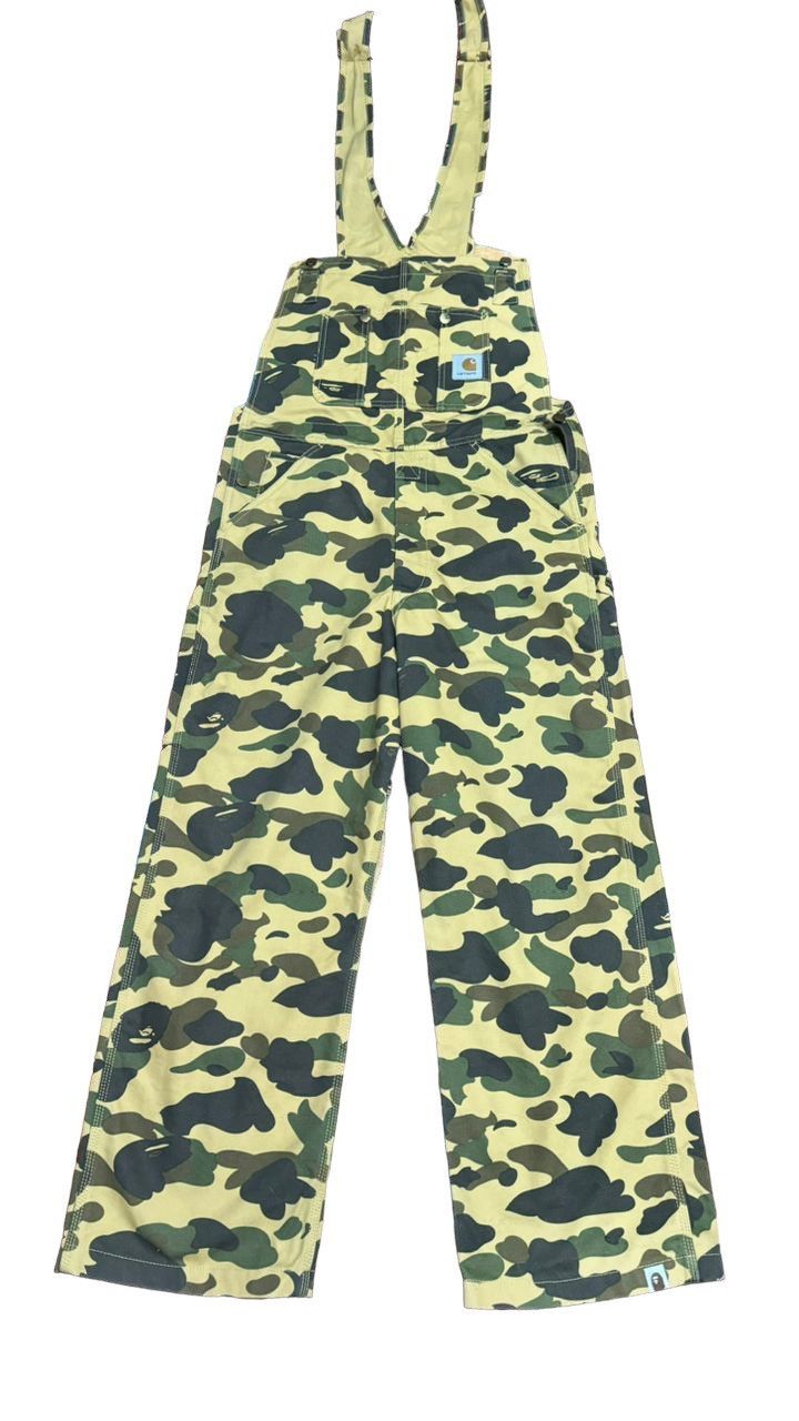 Bape Bape x Carhartt 1st Camo Bib Overall (2006) | Grailed