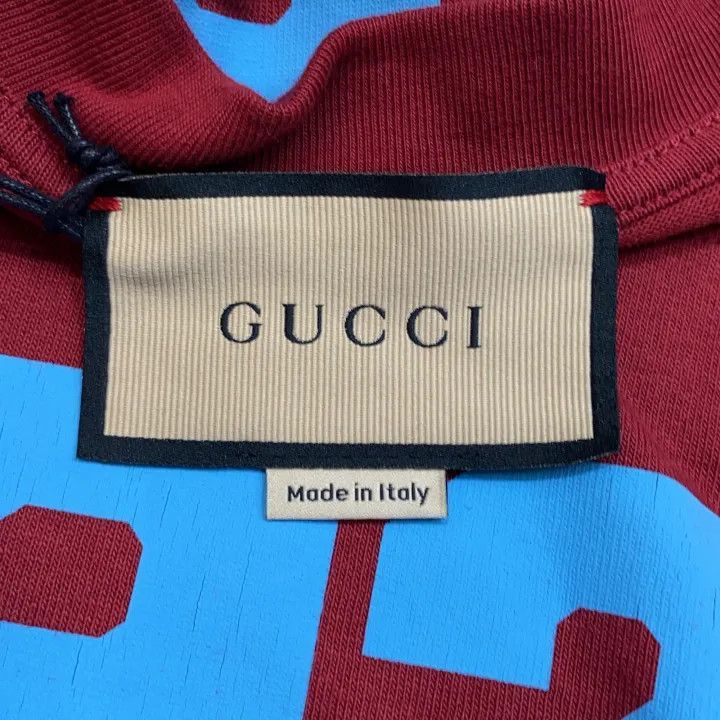 Gucci GUCCI Red Cropped Short Sleeve T-shirt-2507 Size L / US 10 / IT 46 - 3 Thumbnail