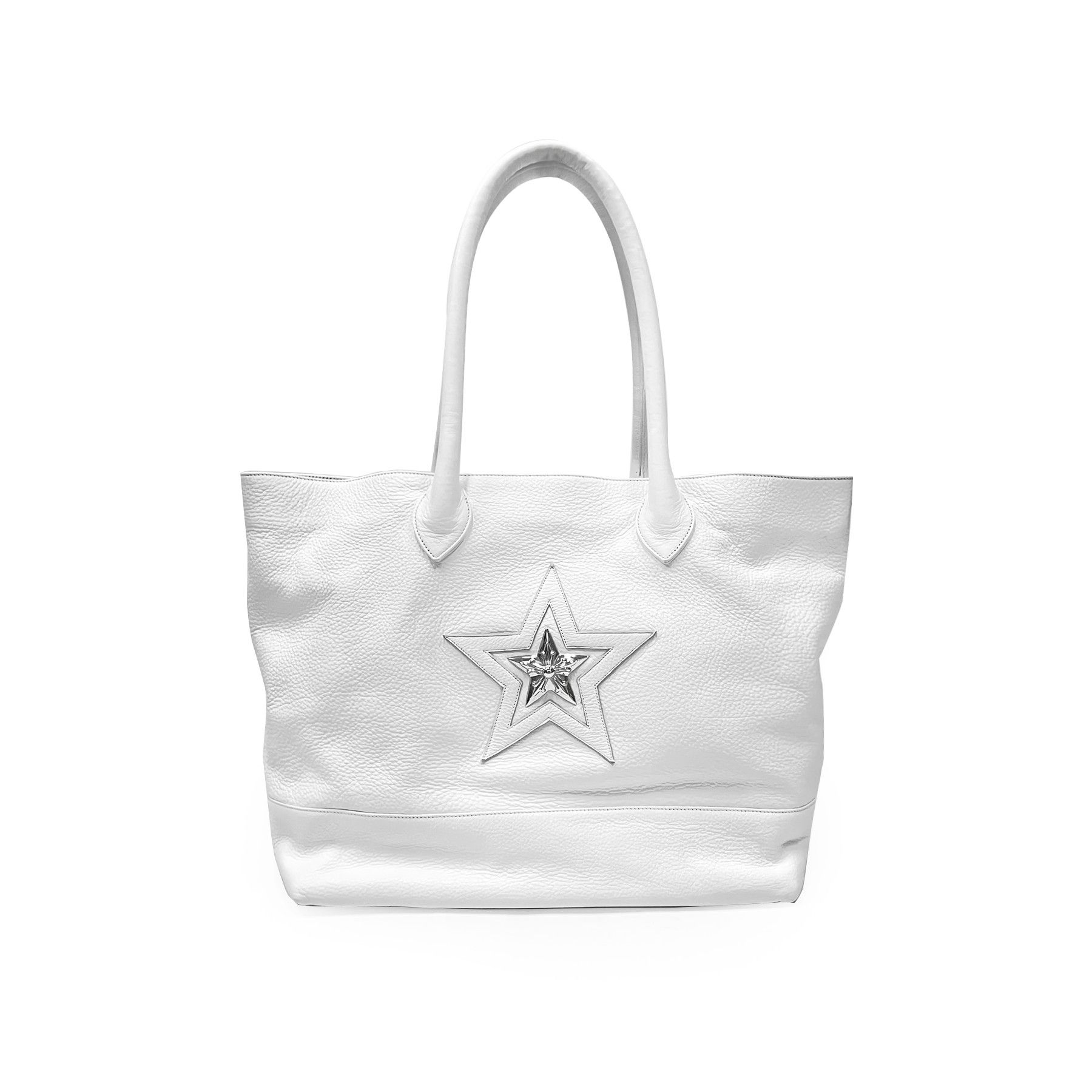 Chrome Hearts Chrome Hearts Silver Star Patch White Tote Bag Size ONE SIZE - 1 Thumbnail