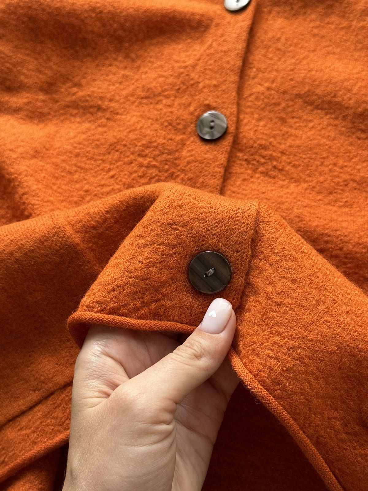 Designer Gudrun Sjoden avant Garde 100% wool cardigan sweater Size S / US 4 / IT 40 - 3 Thumbnail