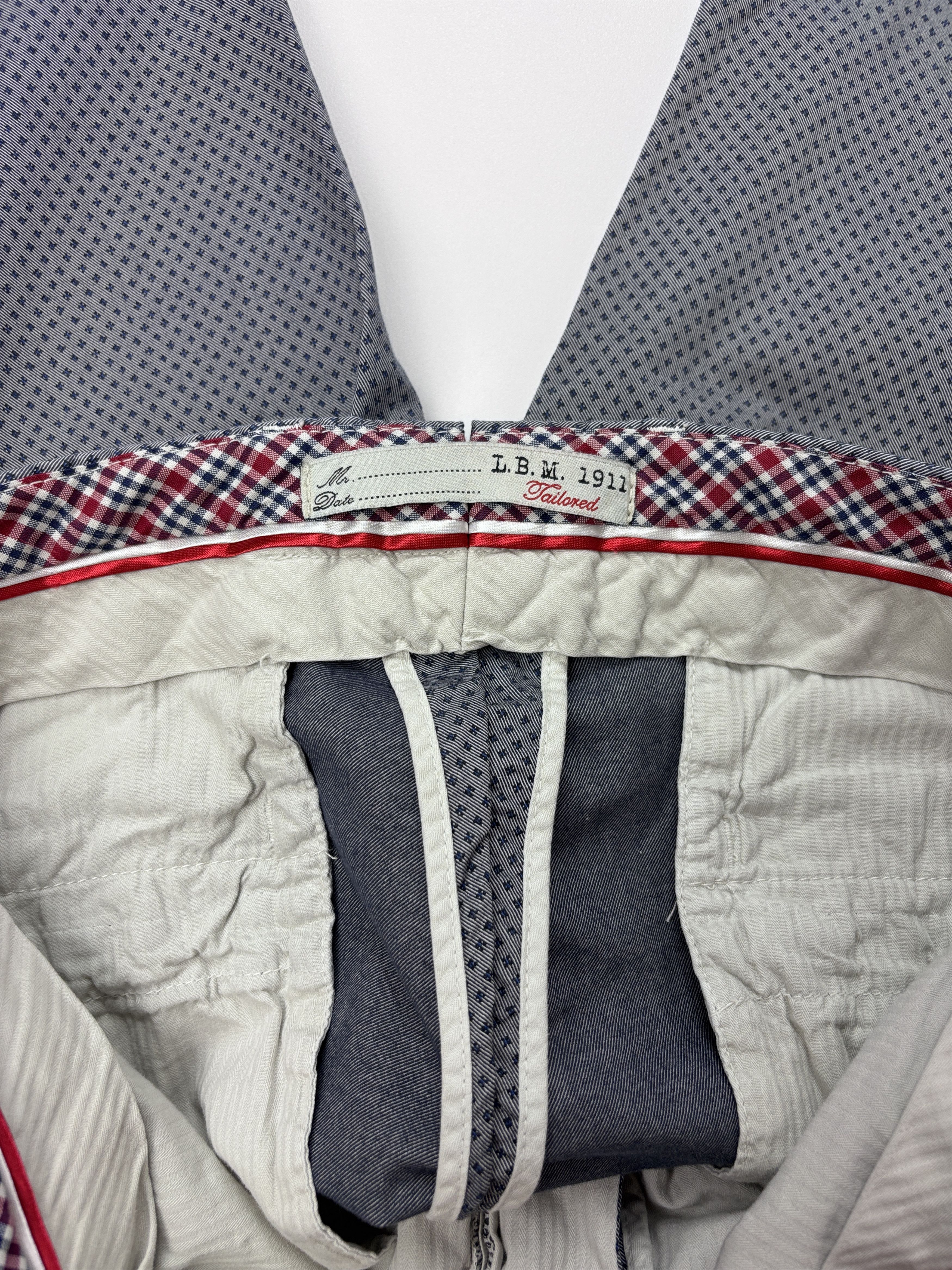 L.B.M. 1911 LBM 1911 Trousers Tailored Fit Chino Cotton/Elastane 48R Size US 32 / EU 48 - 8 Thumbnail