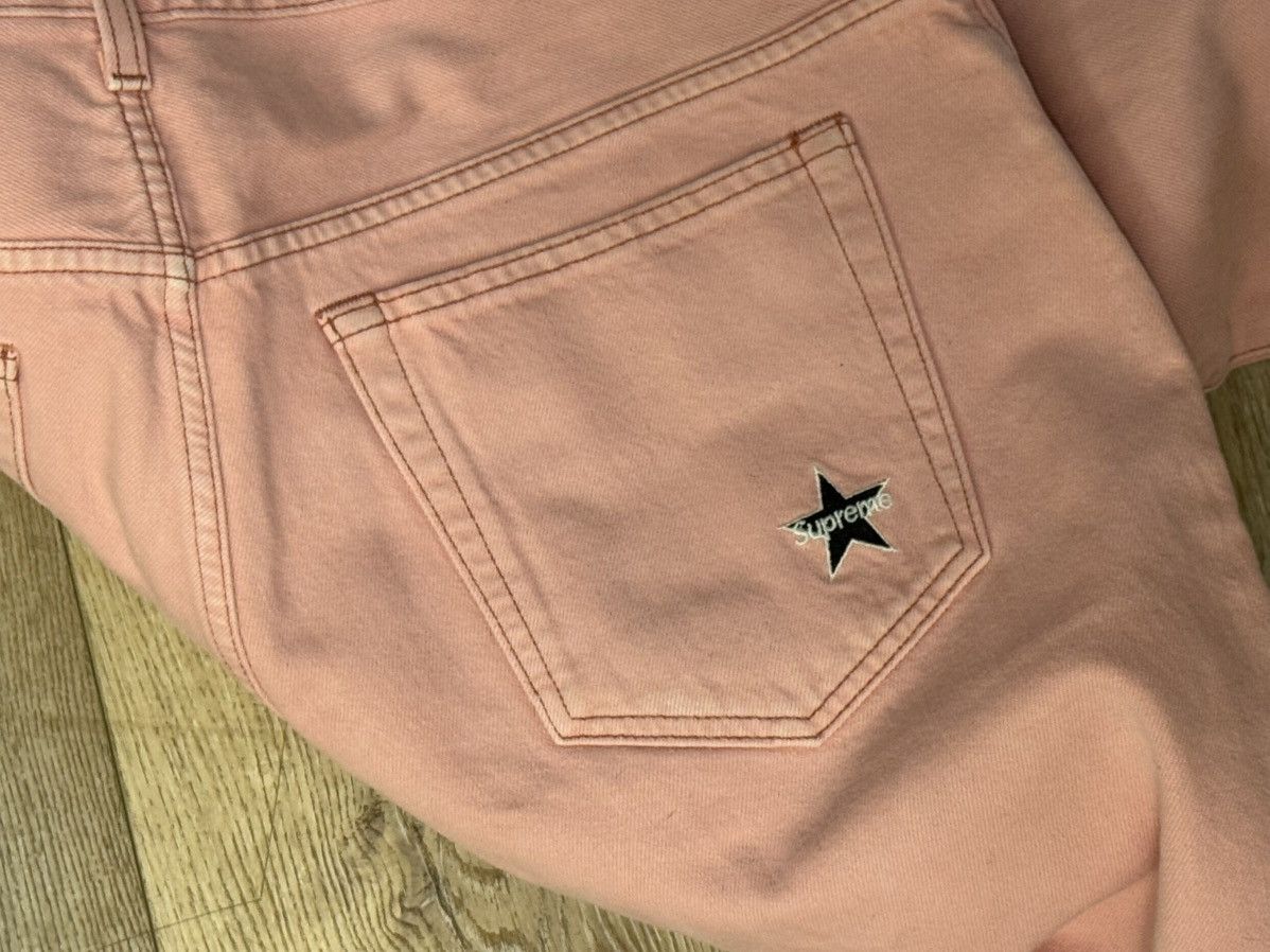 Supreme Supreme Pink Denim Pant Size US 34 / EU 50 - 6 Thumbnail