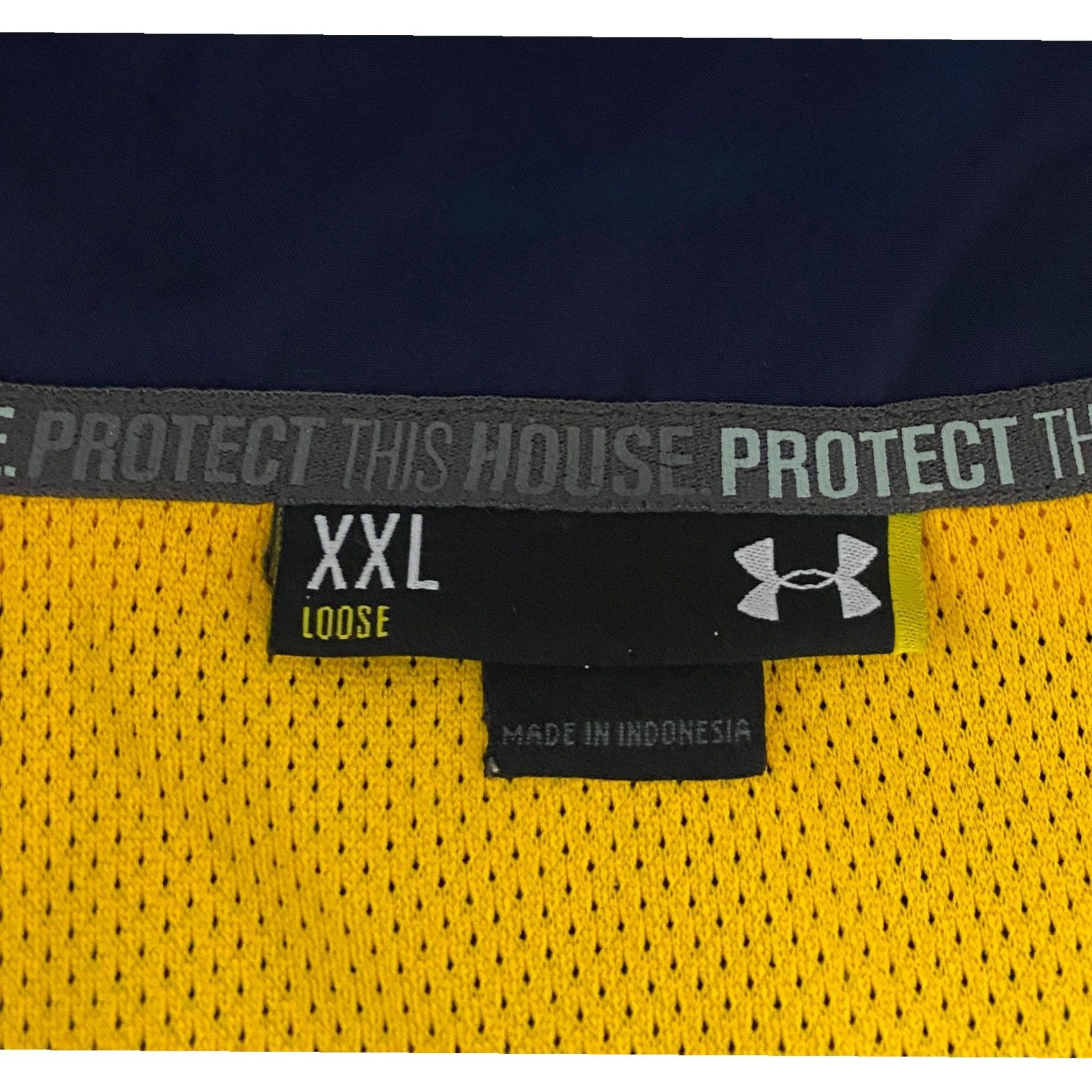 Under Armour Under Armour Windbreaker Jacket Saline Hornets Navy Yellow 2XL Loose Fit Men's Navy Wind-Resistant Lightweight Zip Stand-Up Collar Size US XXL / EU 58 / 5 - 3 Thumbnail