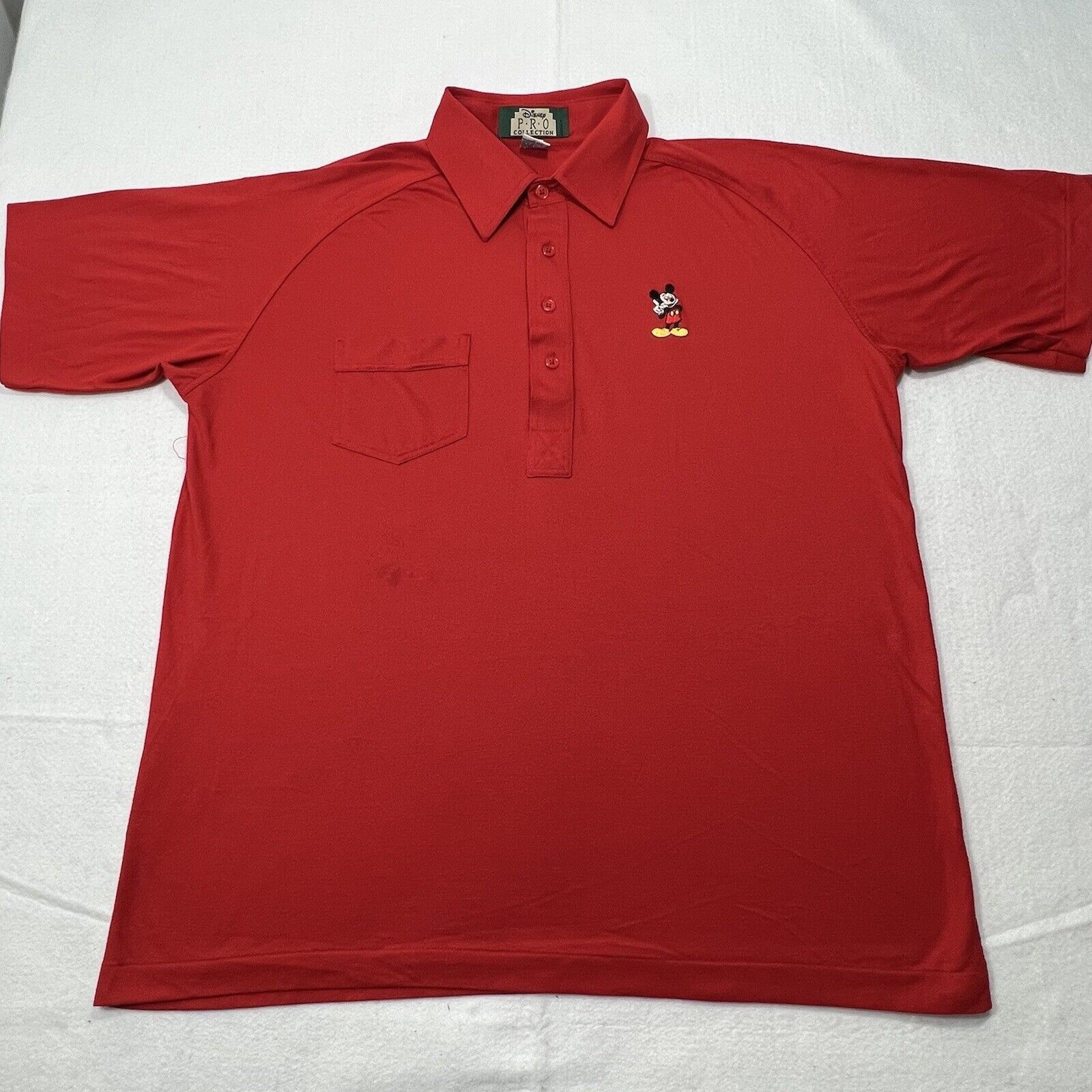 Disney Vintage Disney Pro Collection Loose Fit Mickey Mouse Polo Size US L / EU 52-54 / 3 - 1 Thumbnail