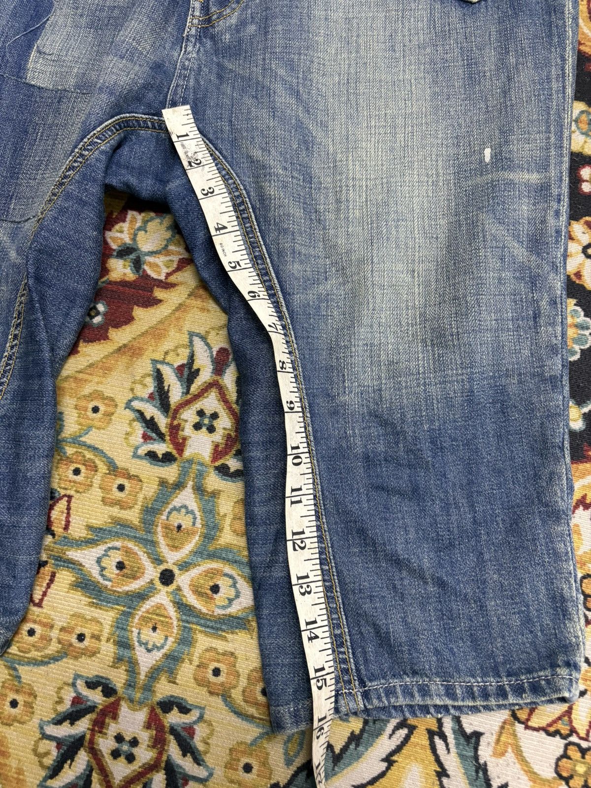 Issey Miyake × Ne-Net Ne-Net Issey Miyake Paint Splatter Patchwork Capri Pants Size US 30 / EU 46 - 24 Thumbnail