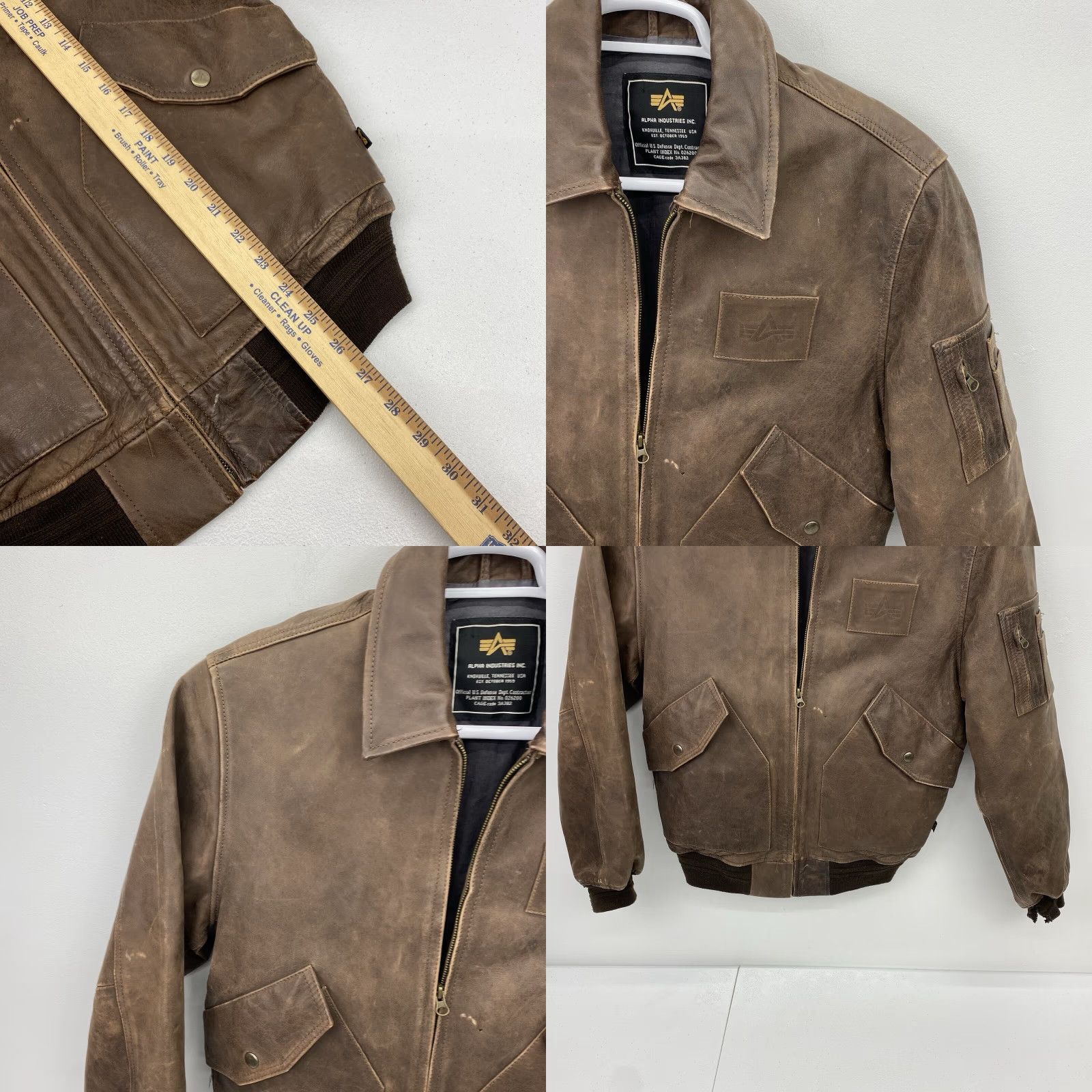 Alpha Industries Alpha Industries bomber jacket Men size small MA-1 Leather Flight military jacket Size US S / EU 44-46 / 1 - 8 Thumbnail