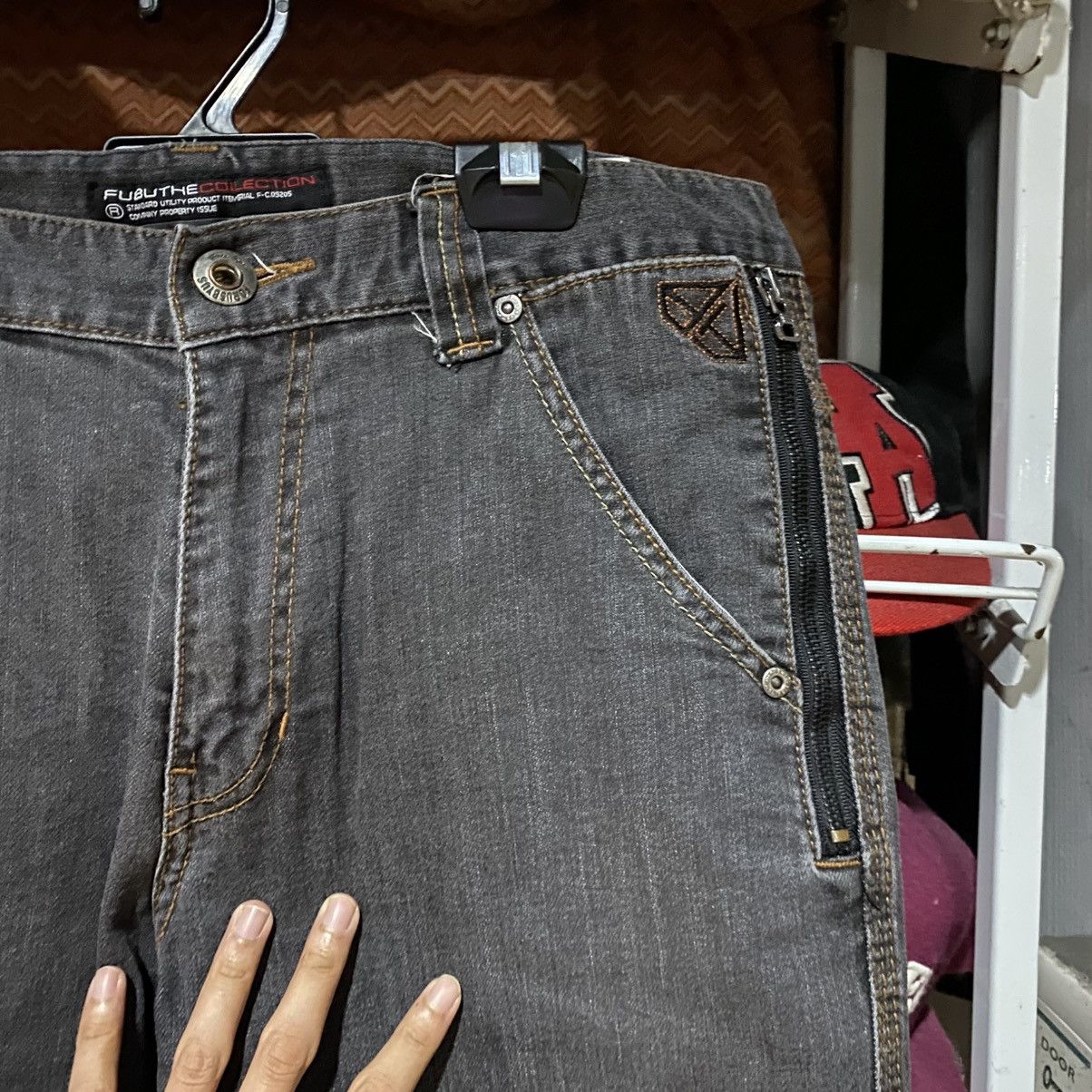 Fubu Vintage 90’s FUBU Buckle Denim Jeans Size US 32 / EU 48 - 6 Thumbnail