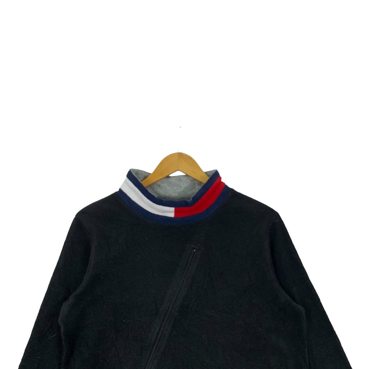 Tommy Hilfiger × Vintage Vintage TOMMY HILFIGER Fleece Turtle Neck Crop Top Long Size M / US 6-8 / IT 42-44 - 3 Thumbnail