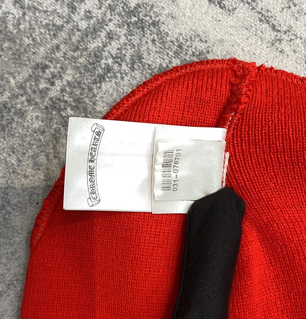 Chrome Hearts Chrome hearts logo beanie safety red Size ONE SIZE - 8 Thumbnail