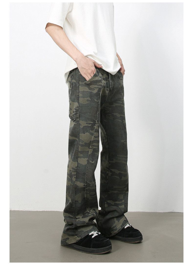 Japanese Brand × Jean Men's retro high street camouflage flared jeans Size US 32 / EU 48 - 6 Thumbnail