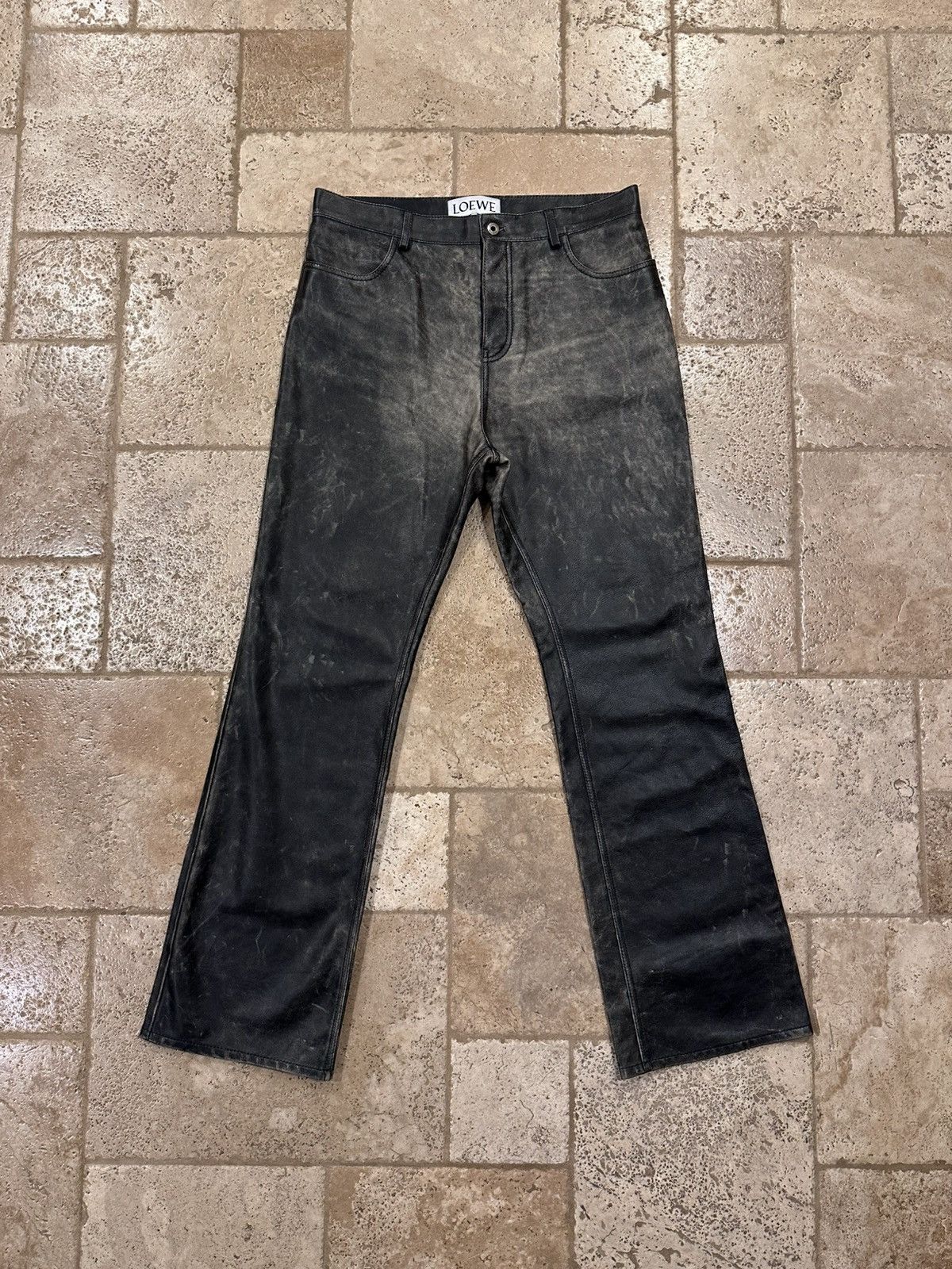Loewe Loewe Calfskin Nappa Aged Leather Pants Size US 34 / EU 50 - 14 Thumbnail