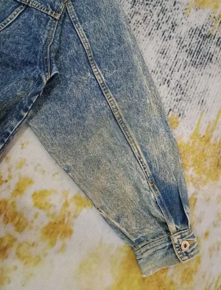 Japanese Brand Vintage OH! FLASH Faded Distressed Oeiflasi Denim Jacket Size US S / EU 44-46 / 1 - 15 Thumbnail