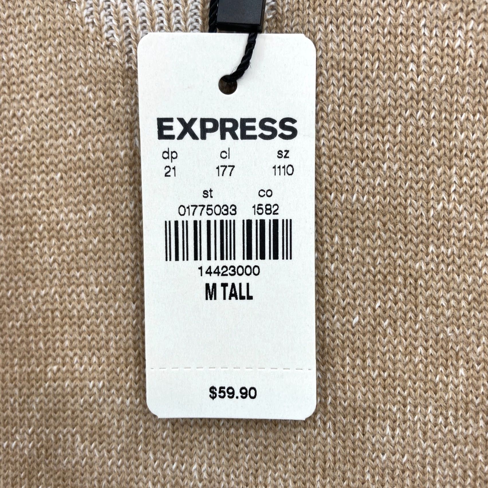 Express Express Sweater Mens M Brown Cotton Crew Neck Long Sleeve NWT Casual Pullover Size US M / EU 48-50 / 2 - 5 Thumbnail