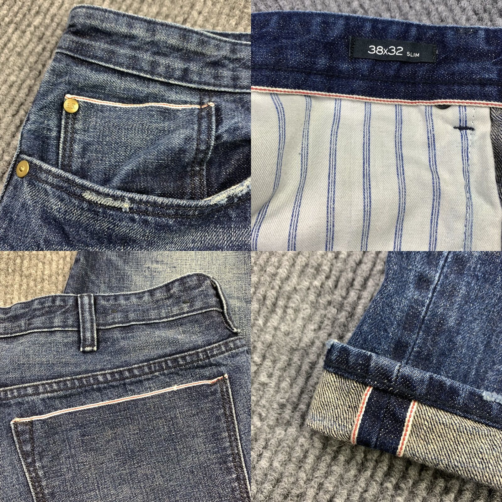 Banana Republic Banana Republic Premium Jeans Slim Blue Denim 38x32 Men Regular Denim Jeans Selvedge Belt Loops 5-Pocket Size US 38 / EU 54 - 8 Thumbnail