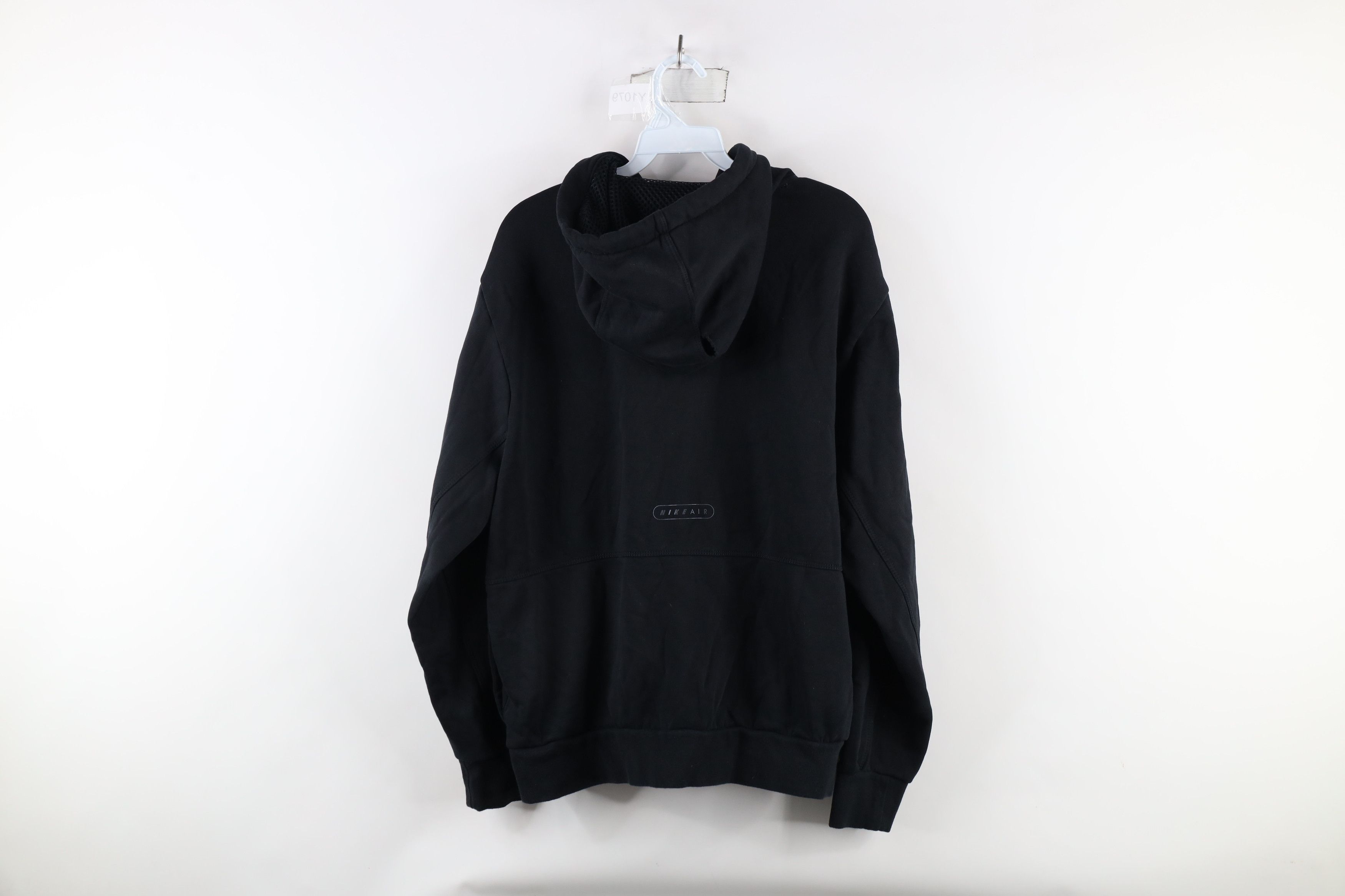 Nike × Vintage Vintage Nike Air Out Reflective Big Swoosh Hoodie Black Size US M / EU 48-50 / 2 - 15 Thumbnail