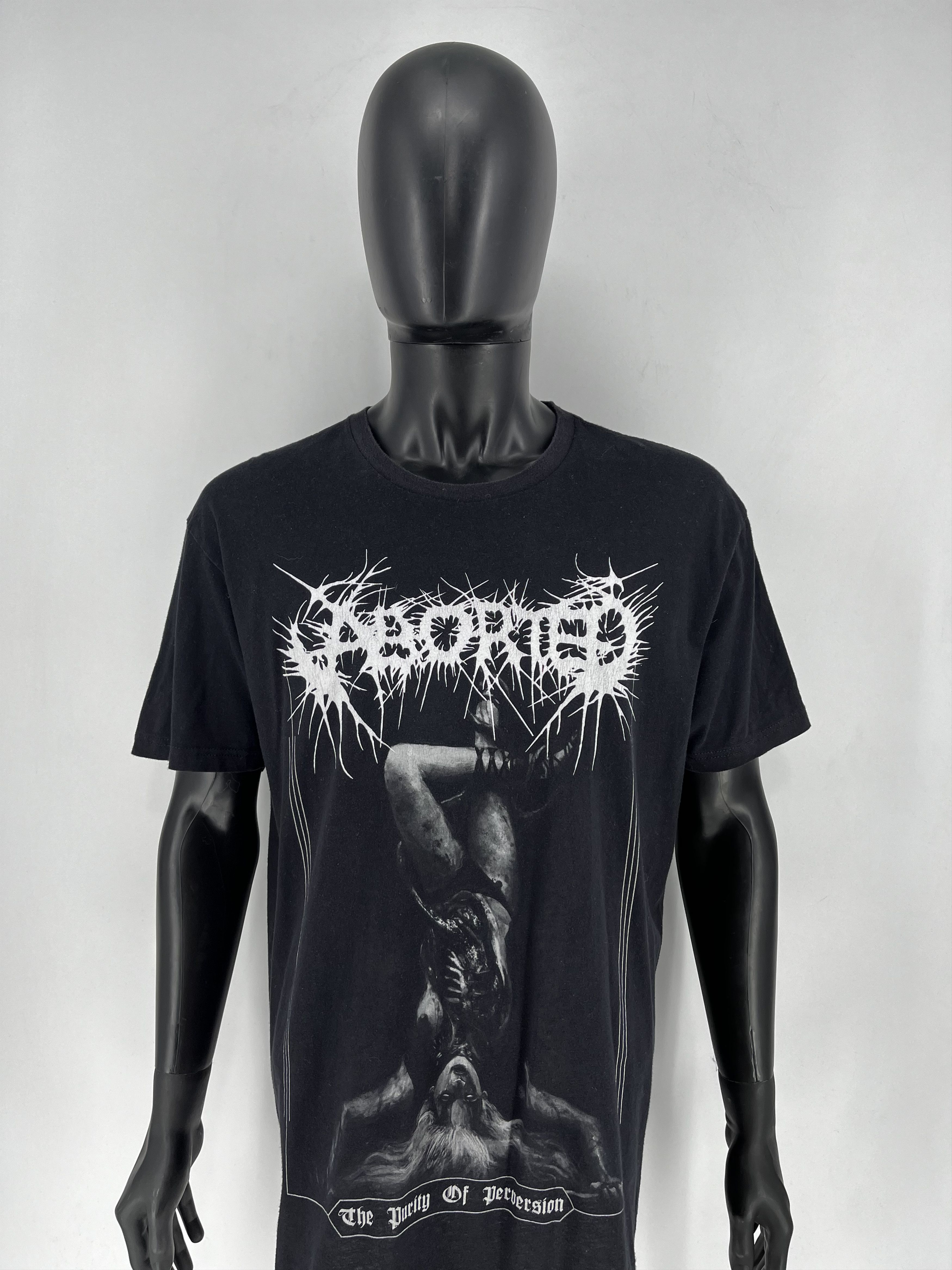Band Tees The Purity Of Perversion Aborted Band Black T-Shirt Cotton Size US XL / EU 56 / 4 - 1 Thumbnail
