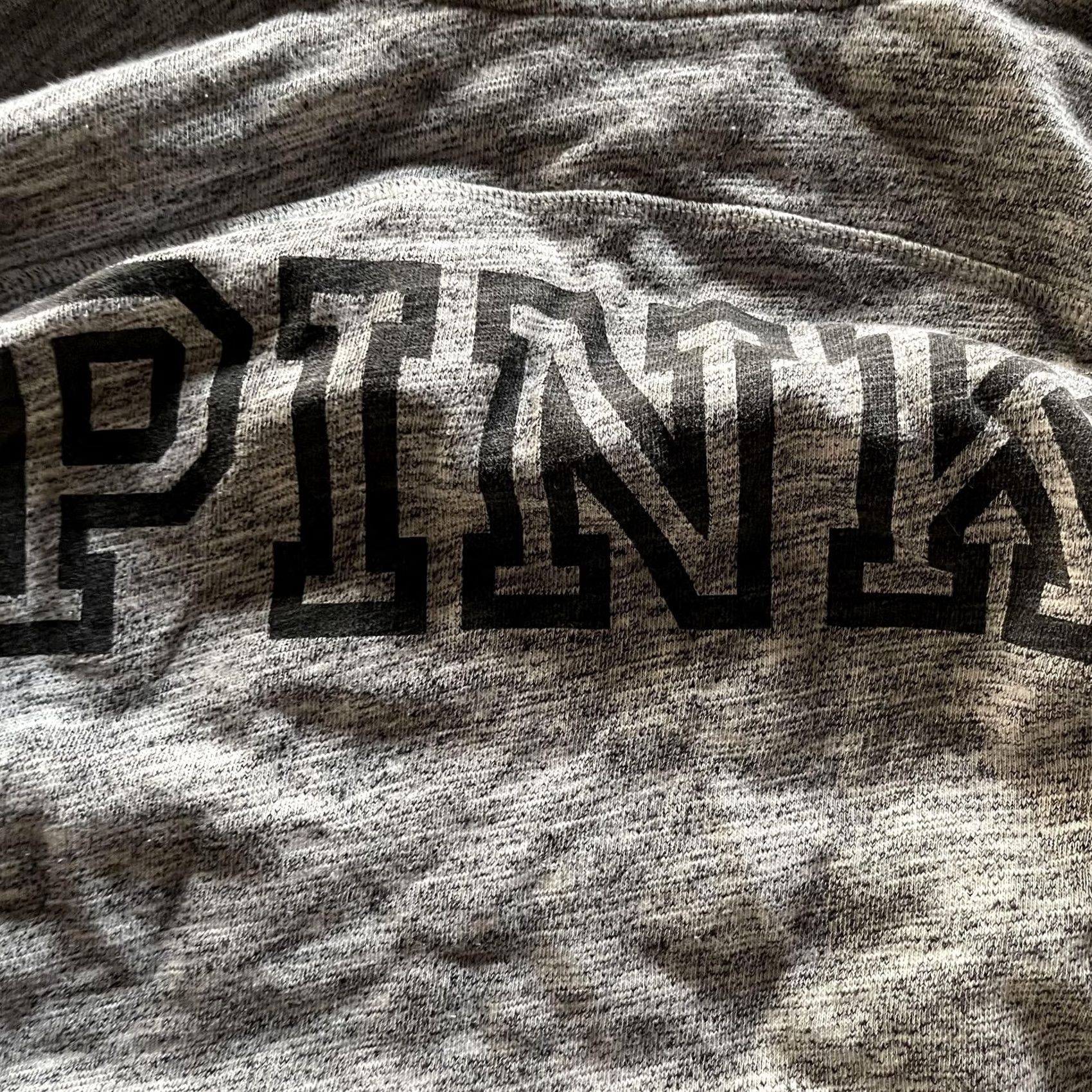 Pinko PINK Victoria's Secret Hoodie Womens Small Gray Logo Cowl Neck Pullover Top Size S / US 4 / IT 40 - 2 Thumbnail