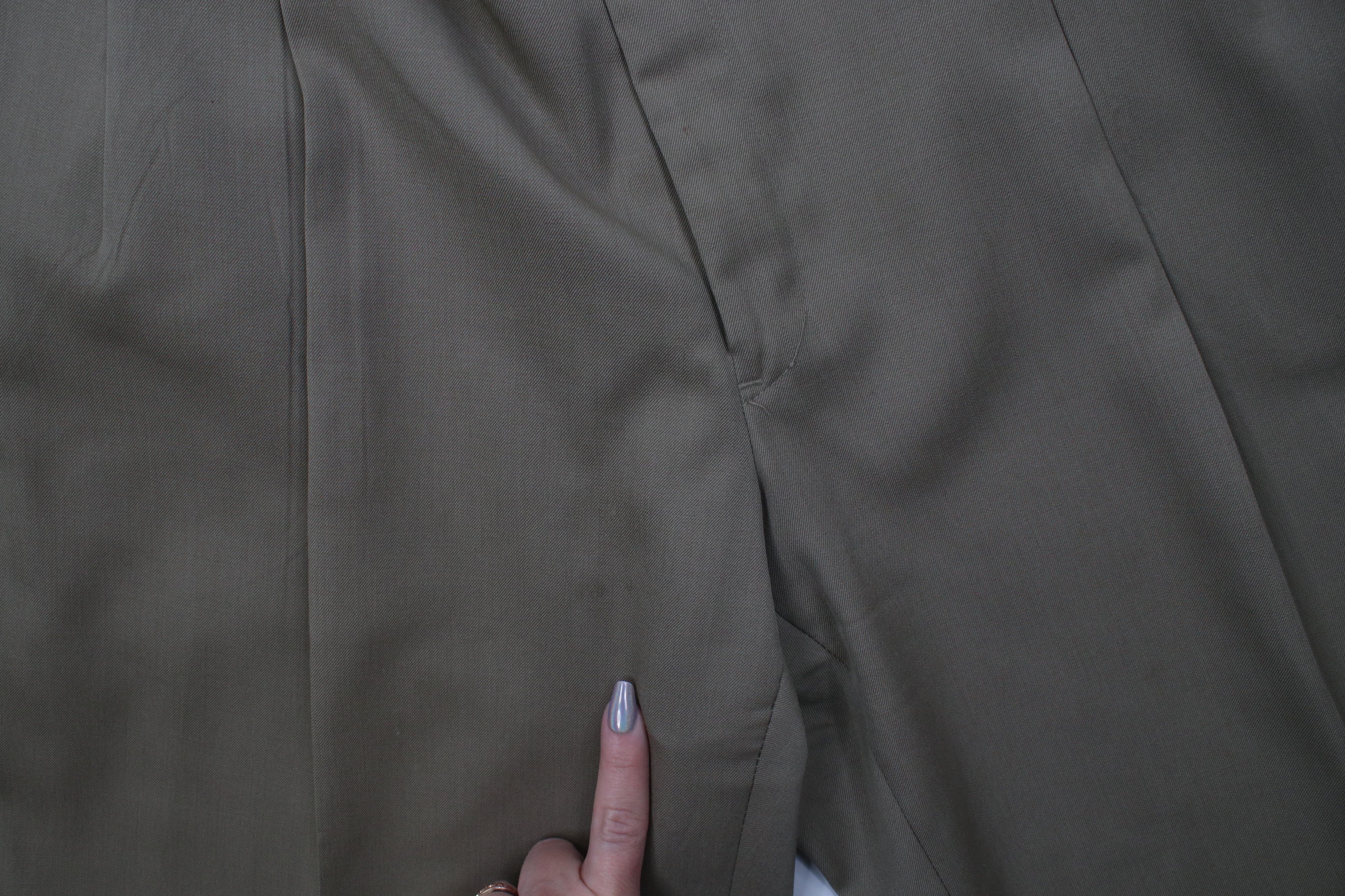 Vintage Vintage 90s Streetwear Wool Knit Wide Leg Chino Pants Beige Size US 42 / EU 58 - 7 Thumbnail