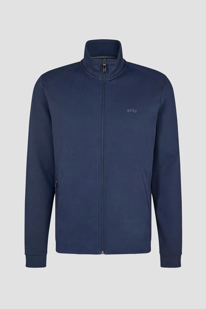 Hugo Boss 🔥 BOSS Mens Navy Full Zip Track Jacket Logo — Size M Size US M / EU 48-50 / 2 - 6 Thumbnail