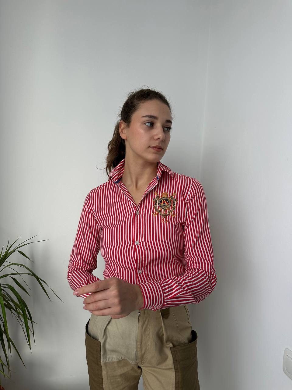 Polo Ralph Lauren × Vintage Vintage Polo Ralph Lauren Red Big Logo Shirt Size S / US 4 / IT 40 - 1 Thumbnail