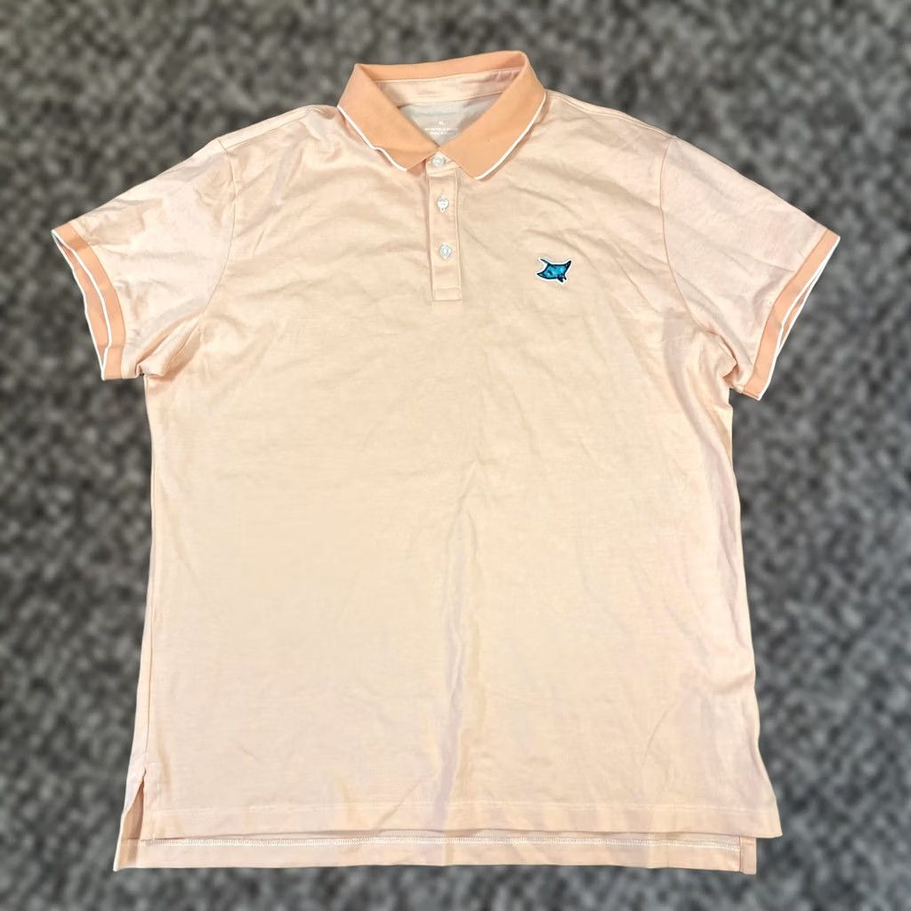 Bonobos Bonobos Slim Fit Polo Shirt Peach XL Cotton Logo Tipped Slim Casual Men Size US XL / EU 56 / 4 - 1 Thumbnail