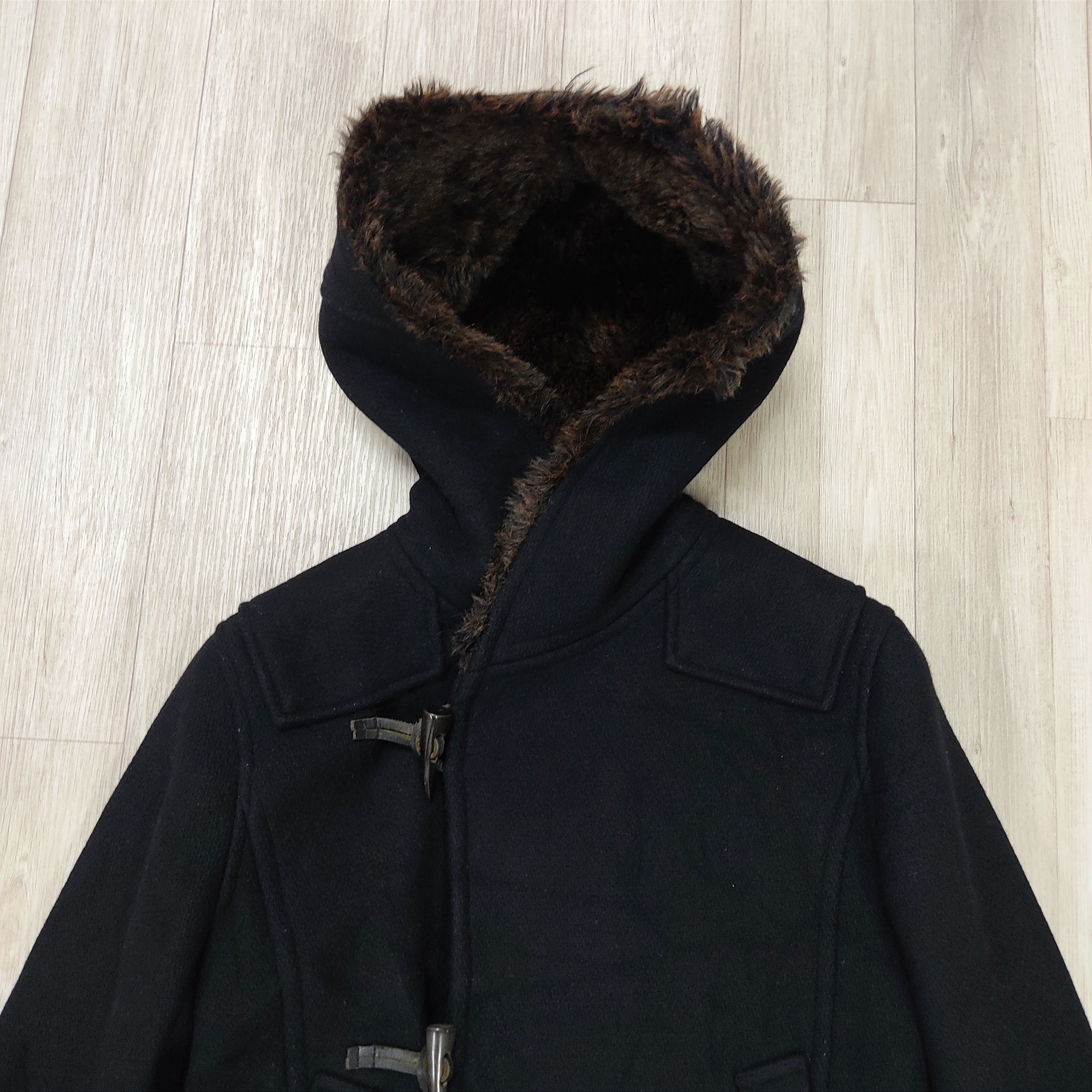 Beauty Beast SUNAO KUWAHARA Fur Hooded Wool Duffle Coat Size S / US 4 / IT 40 - 6 Thumbnail