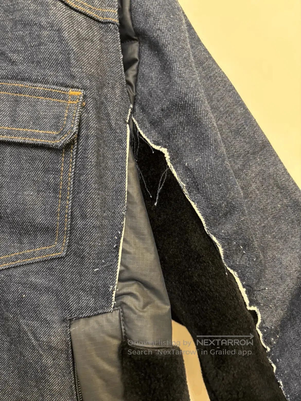 A.P.C. Sz 4 APC x Sacai Denim Patches Jacket. Size US XL / EU 56 / 4 - 7 Thumbnail