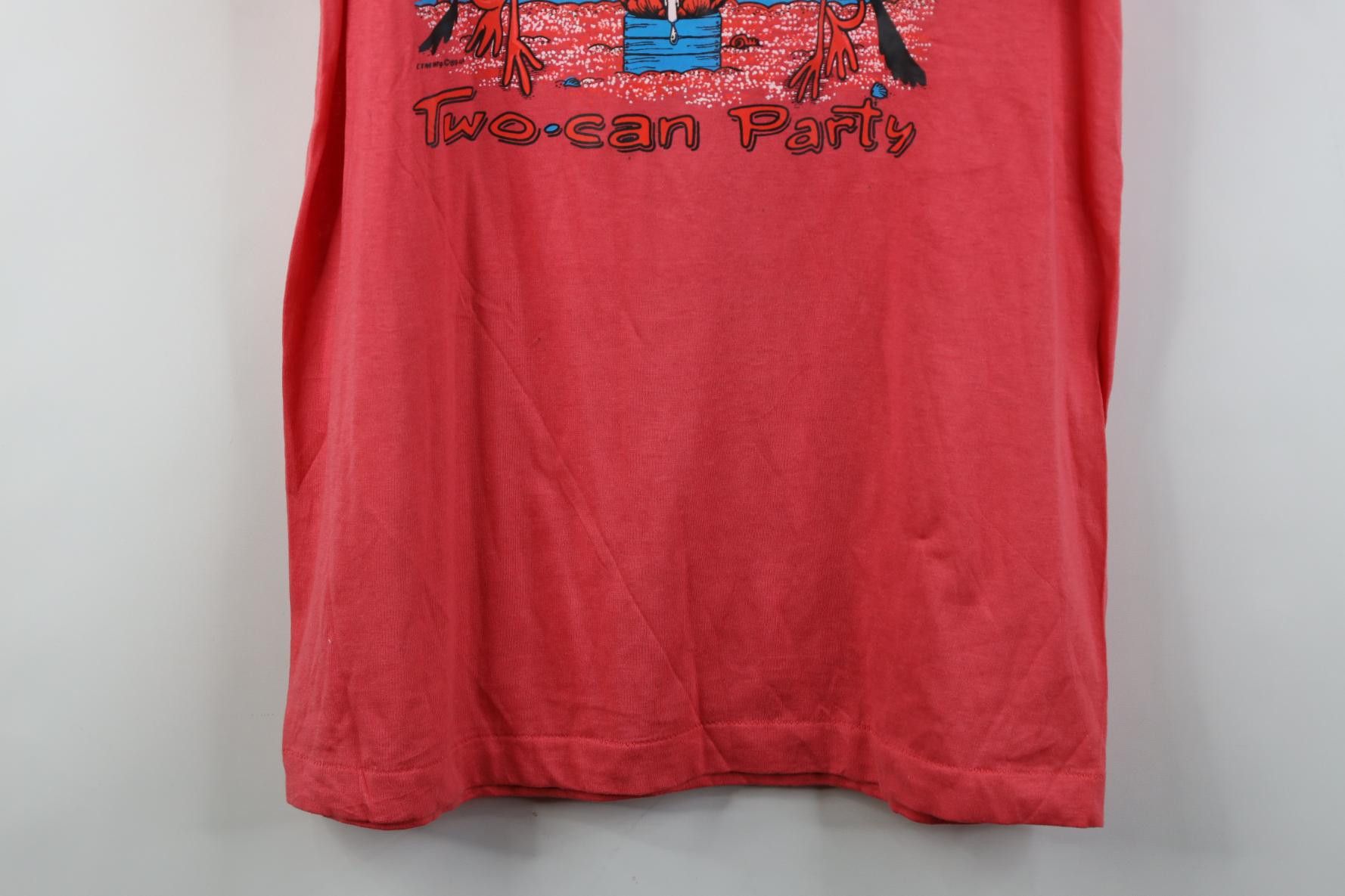 Vintage Vintage 80s Streetwear Two Can Toucan Bird Beach T-Shirt Size L / US 10 / IT 46 - 3 Thumbnail