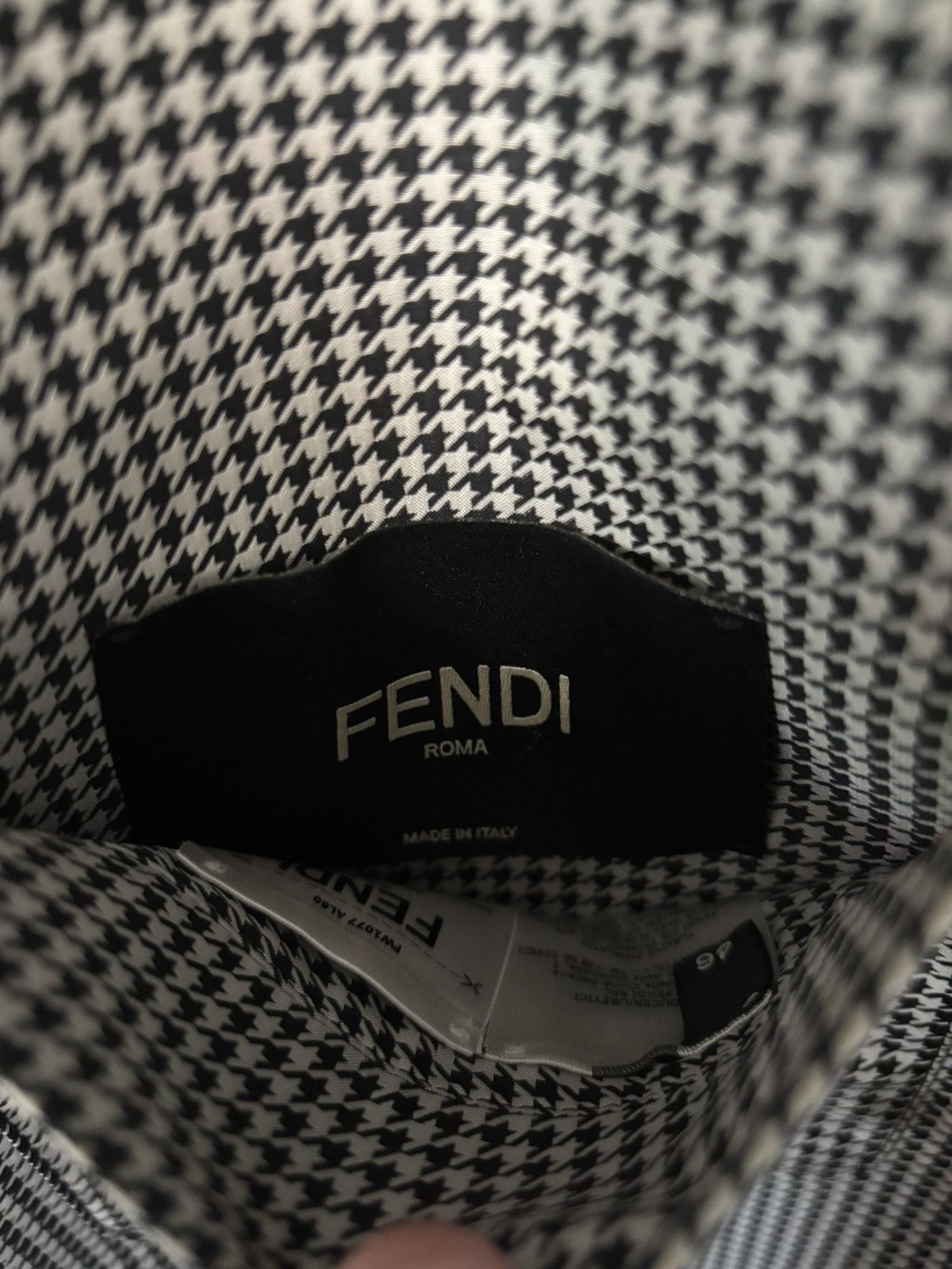 Fendi Fendi Houndstooth Reversible Jacket Size US M / EU 48-50 / 2 - 8 Thumbnail