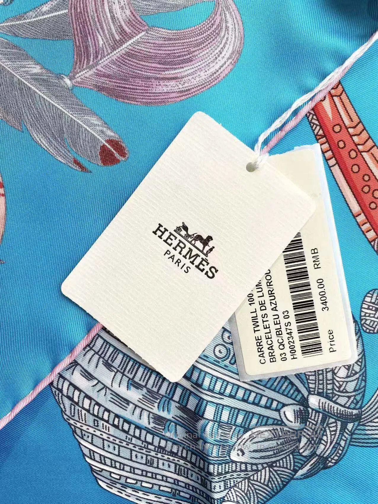 Hermes Hermes Printed logo silk scarf| Size ONE SIZE - 7 Thumbnail