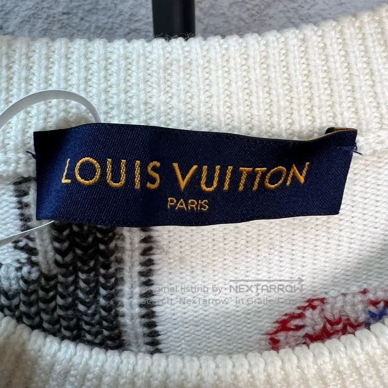 Louis Vuitton Louis Vuitton NBA White Full Alphabet Crewneck Sweater Size US M / EU 48-50 / 2 - 3 Thumbnail
