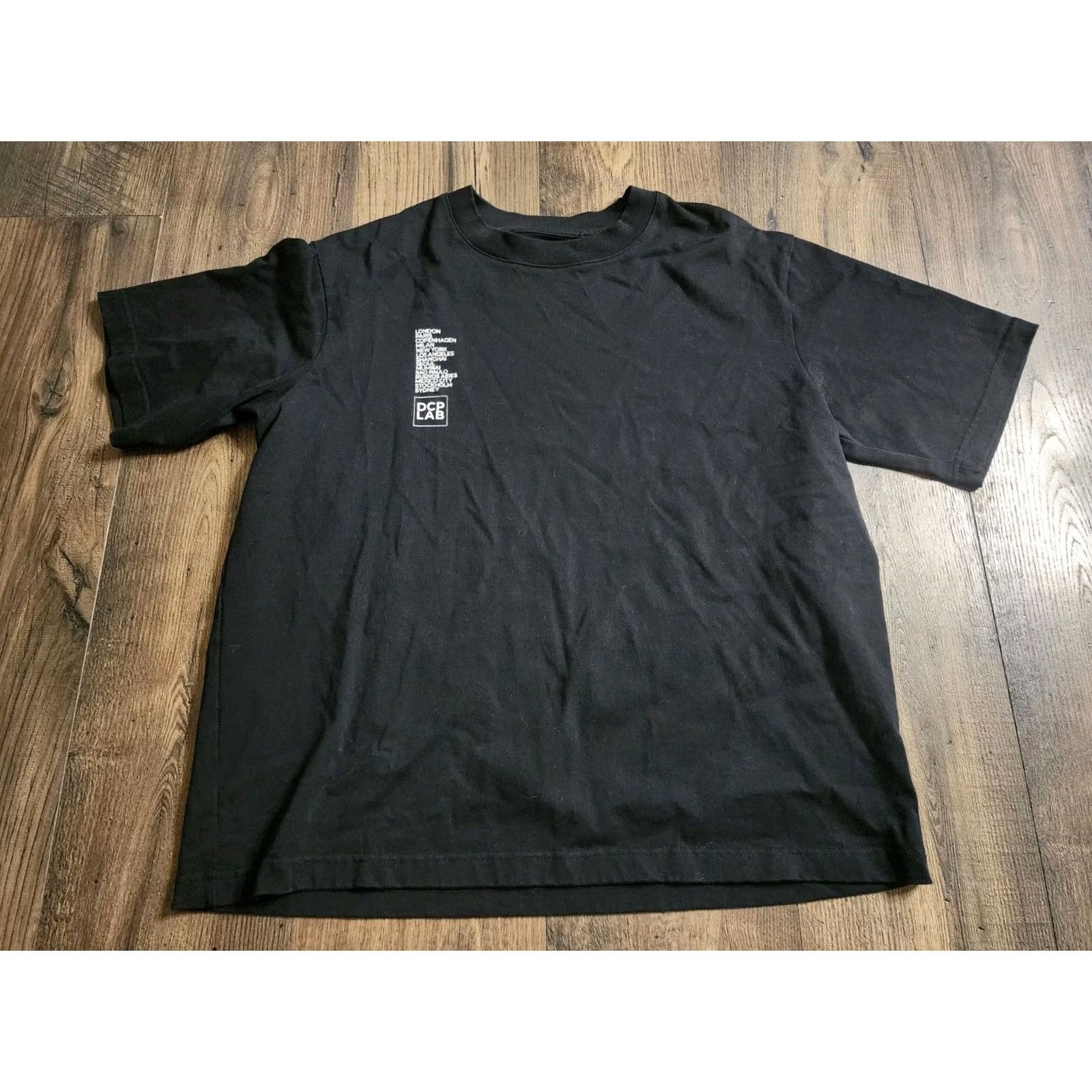 Doublet Mens DCP LAB T-Shirt Shirt Crew Neck Short Sleeve Black 3 Regular Heavyweight City 90s Theme Mens Size US S / EU 44-46 / 1 - 2 Thumbnail