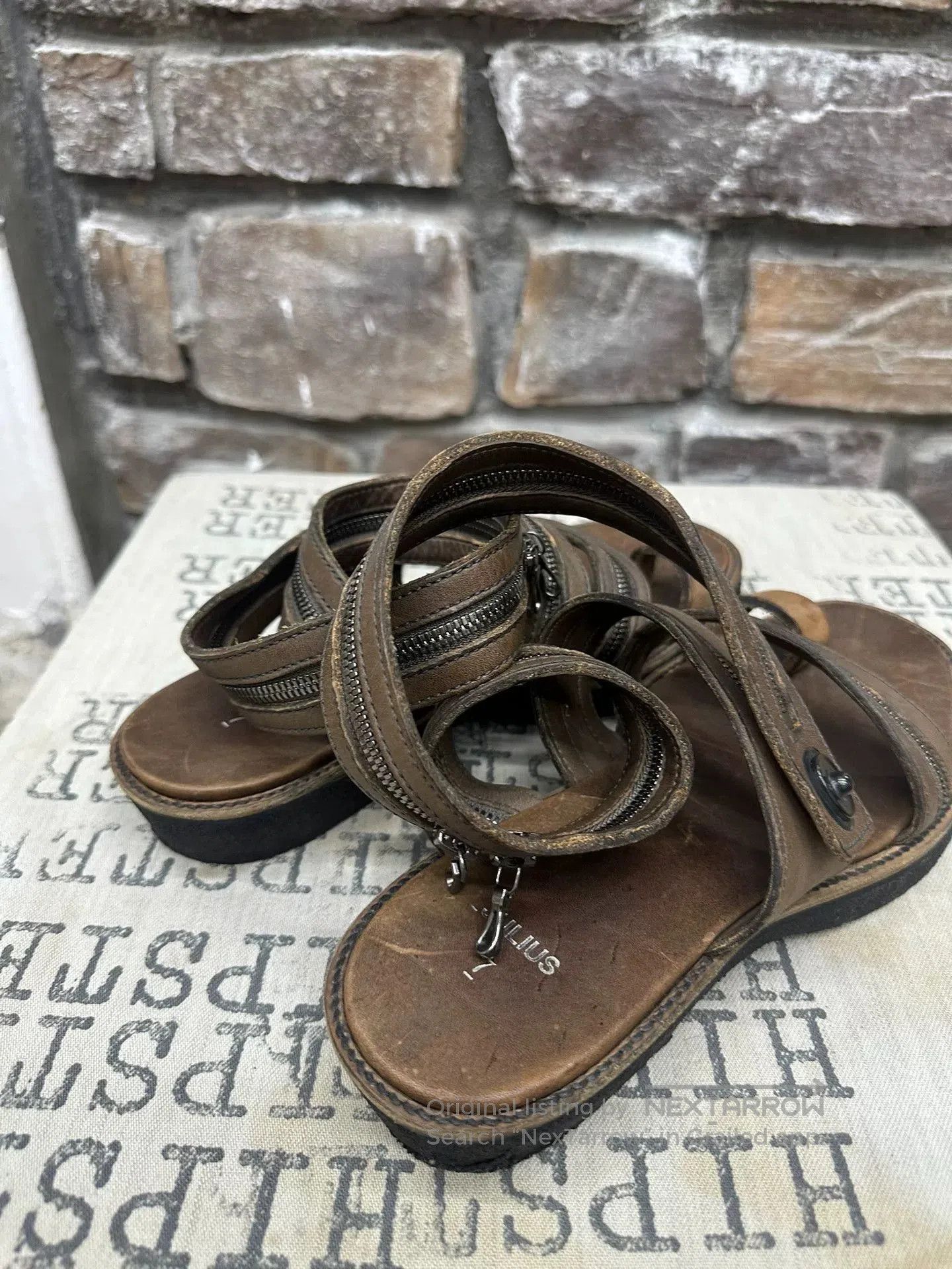 Julius Julius Zipper Strap Sandals. Size US 5 / EU 37 - 5 Thumbnail