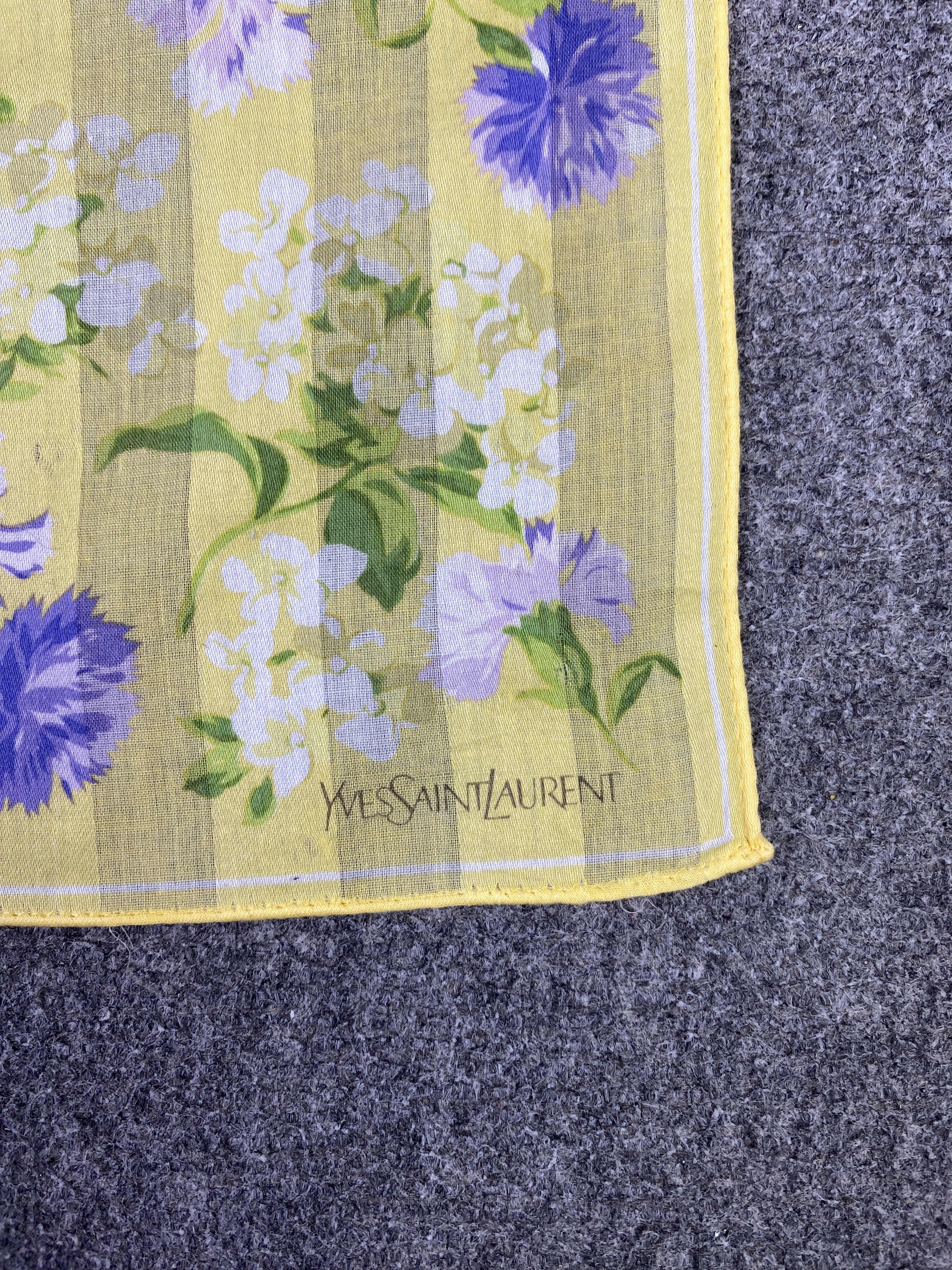 Yves Saint Laurent Vintage Yves Saint Laurent Handkerchief KT0072 Size ONE SIZE - 5 Thumbnail