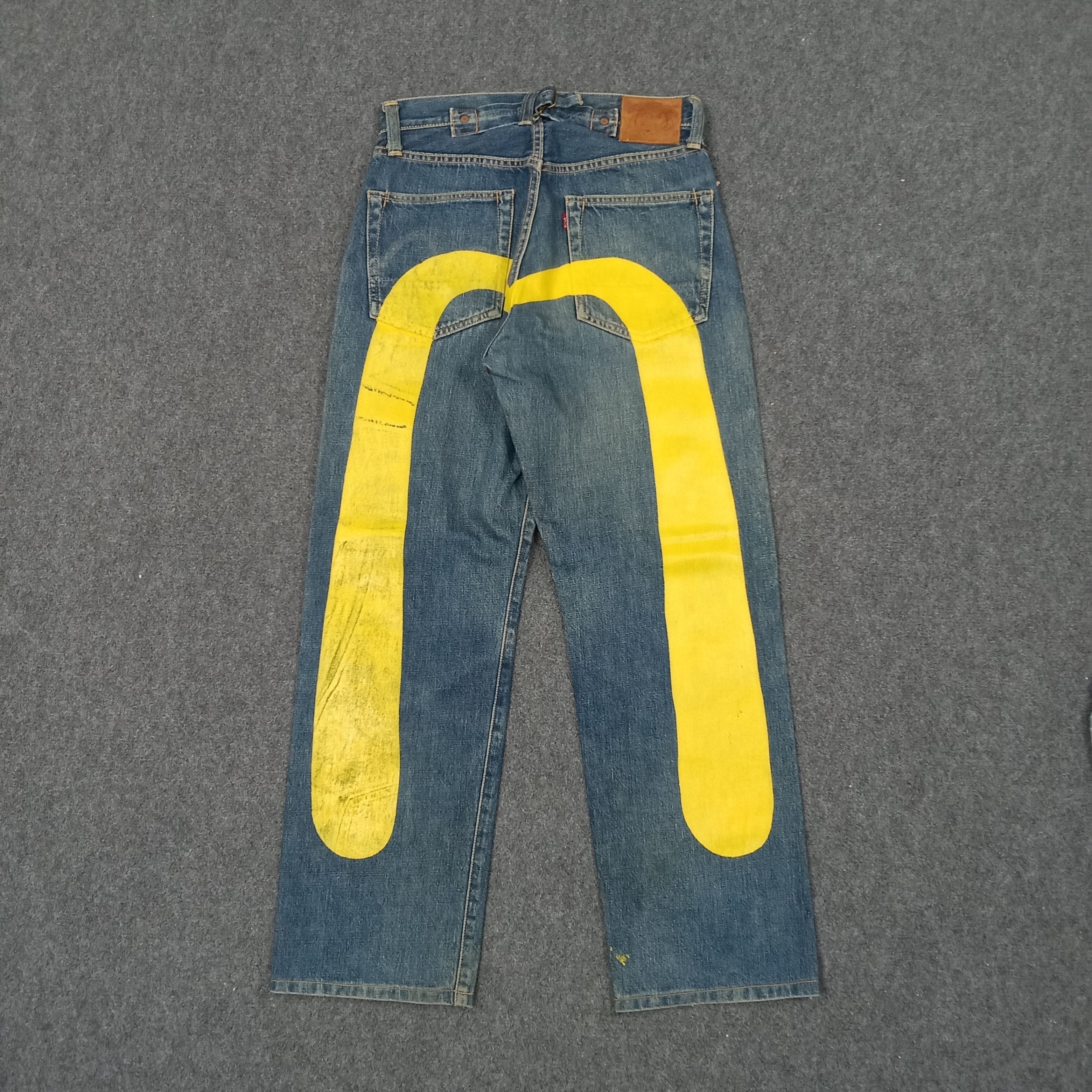 Evisu Evis Japanese Brand Daicock Custom Art Denim Jeans c235n25 Size US 28 / EU 44 - 1 Thumbnail