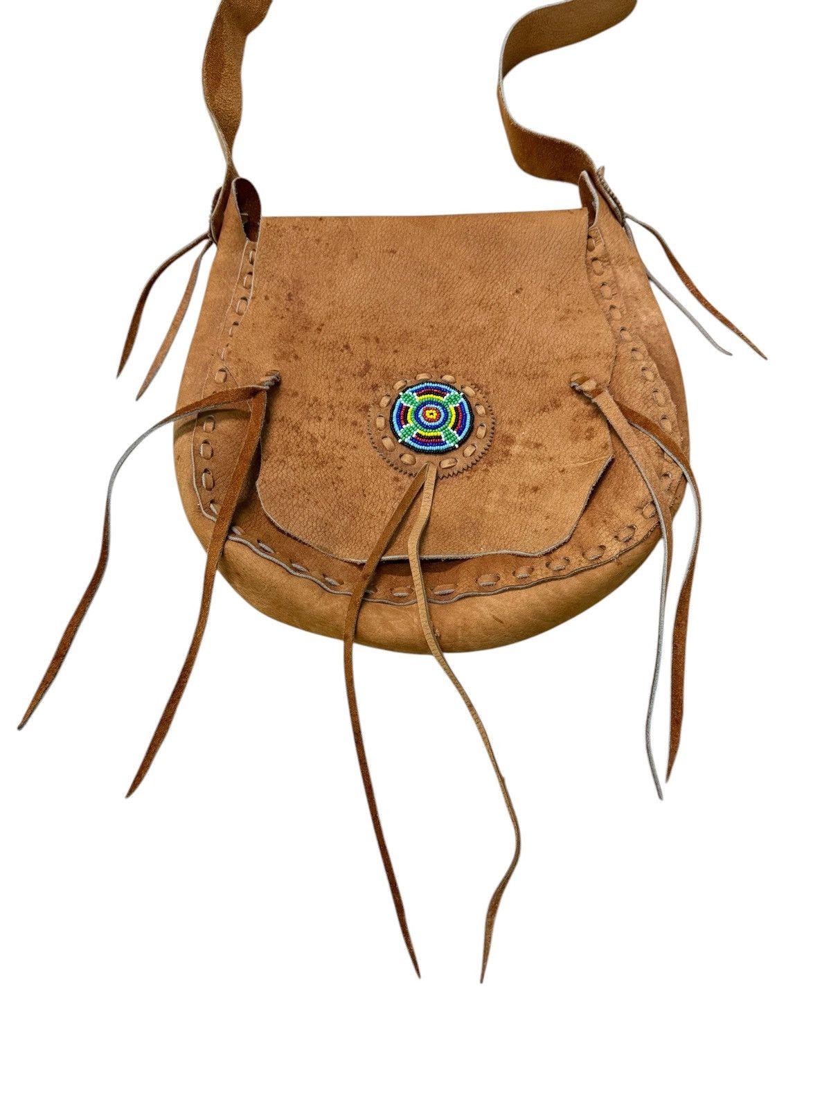 Vintage RARE CUSTOM LEATHER CROSSBODY BAG Size ONE SIZE - 2 Thumbnail