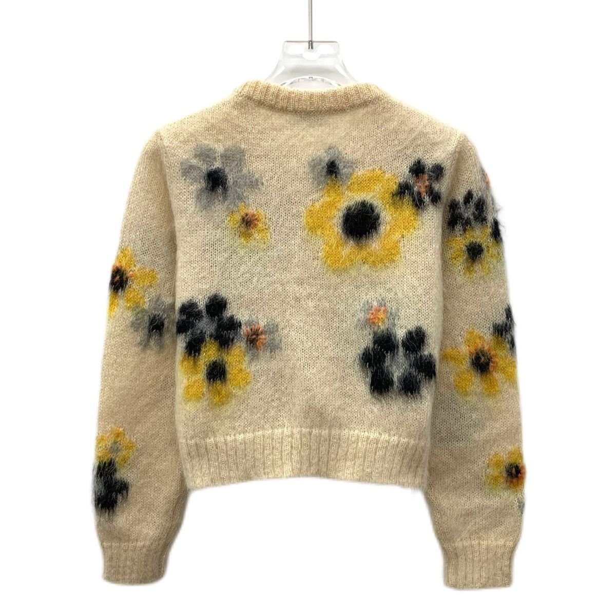 Miu Miu Miu Miu Yellow Mohair Long Sleeve Knit Sweater K26WX Size S / US 4 / IT 40 - 2 Thumbnail