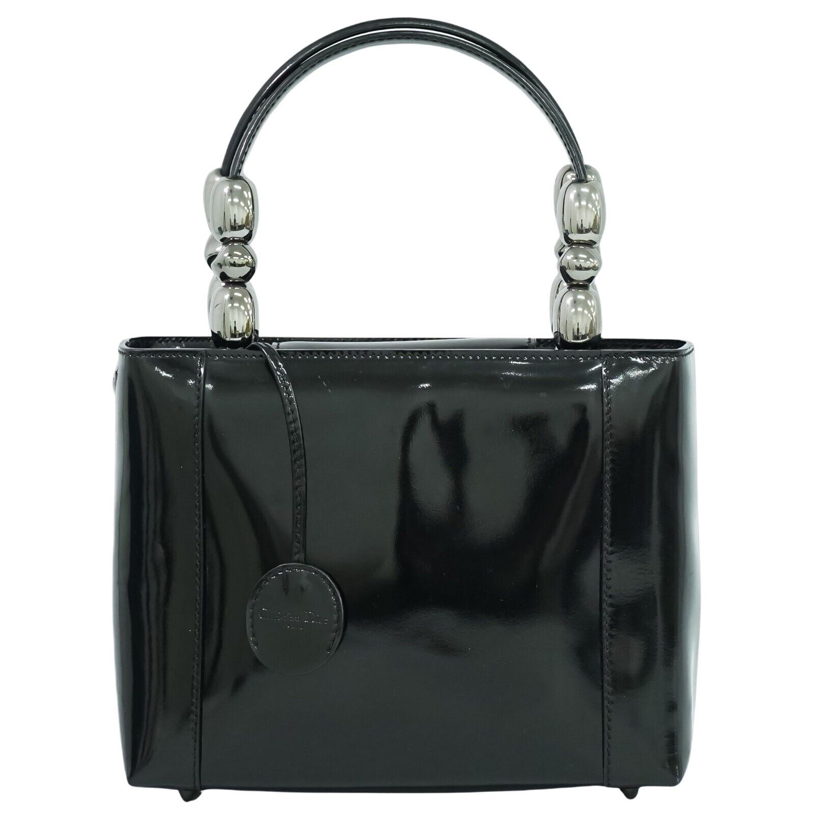 Dior Maris Pearl Black Patent Leather Handbag (Pre-Owned) Size ONE SIZE - 1 Thumbnail