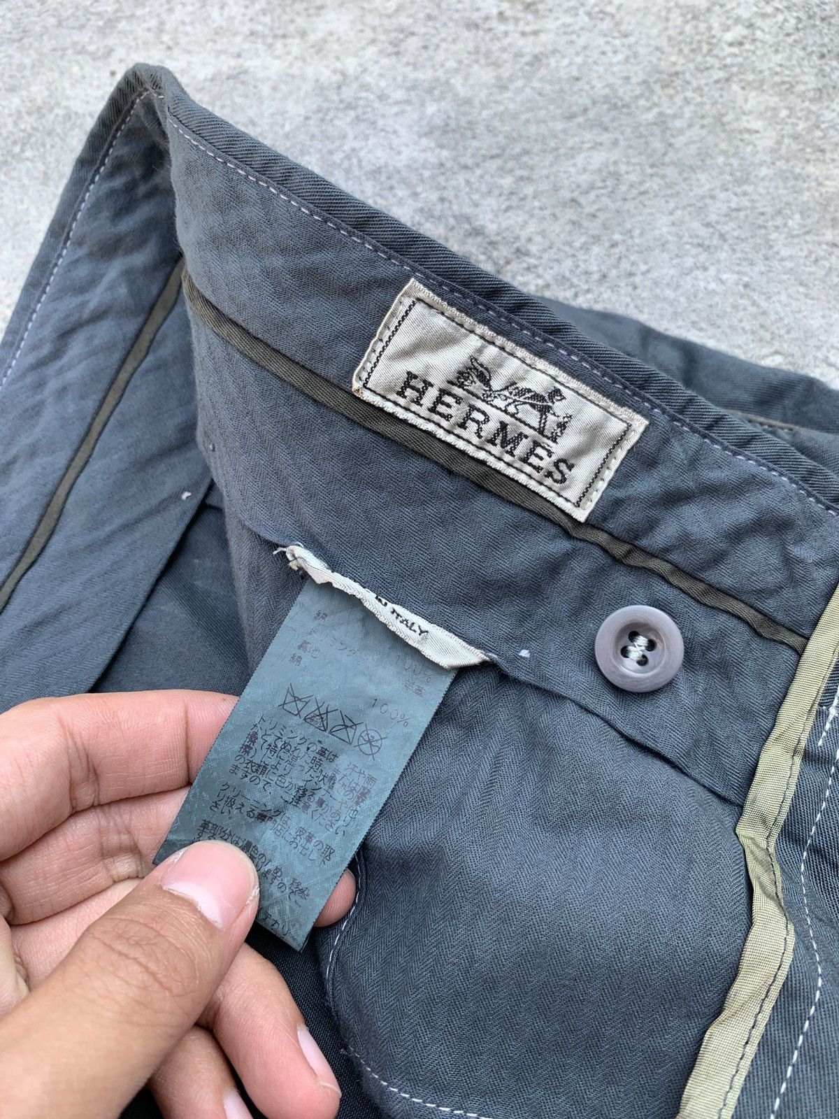 Hermes Dyed Cropped Trousers Size US 32 / EU 48 - 12 Thumbnail